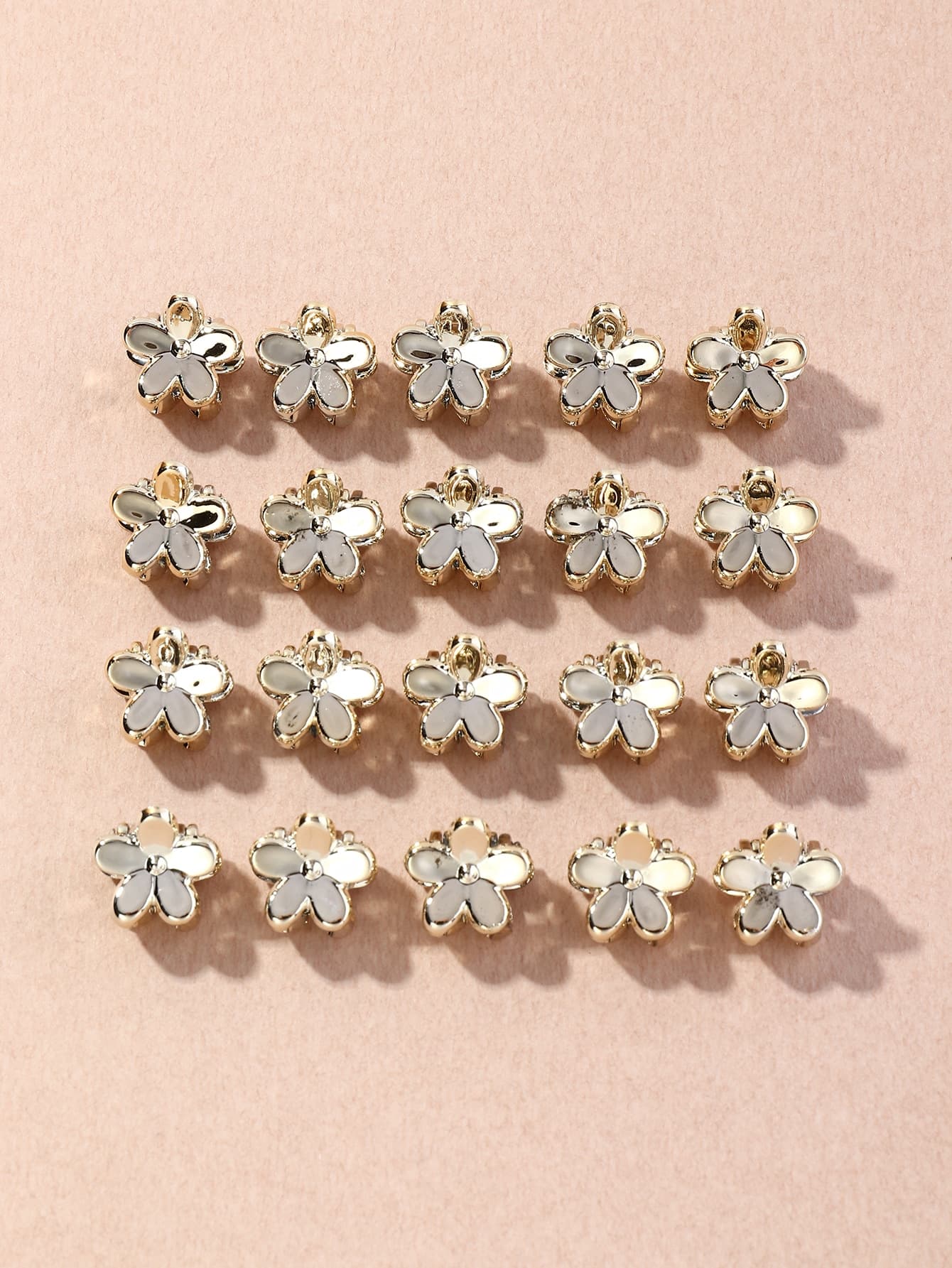 20pcs Flower Design Hair Claw Boho
