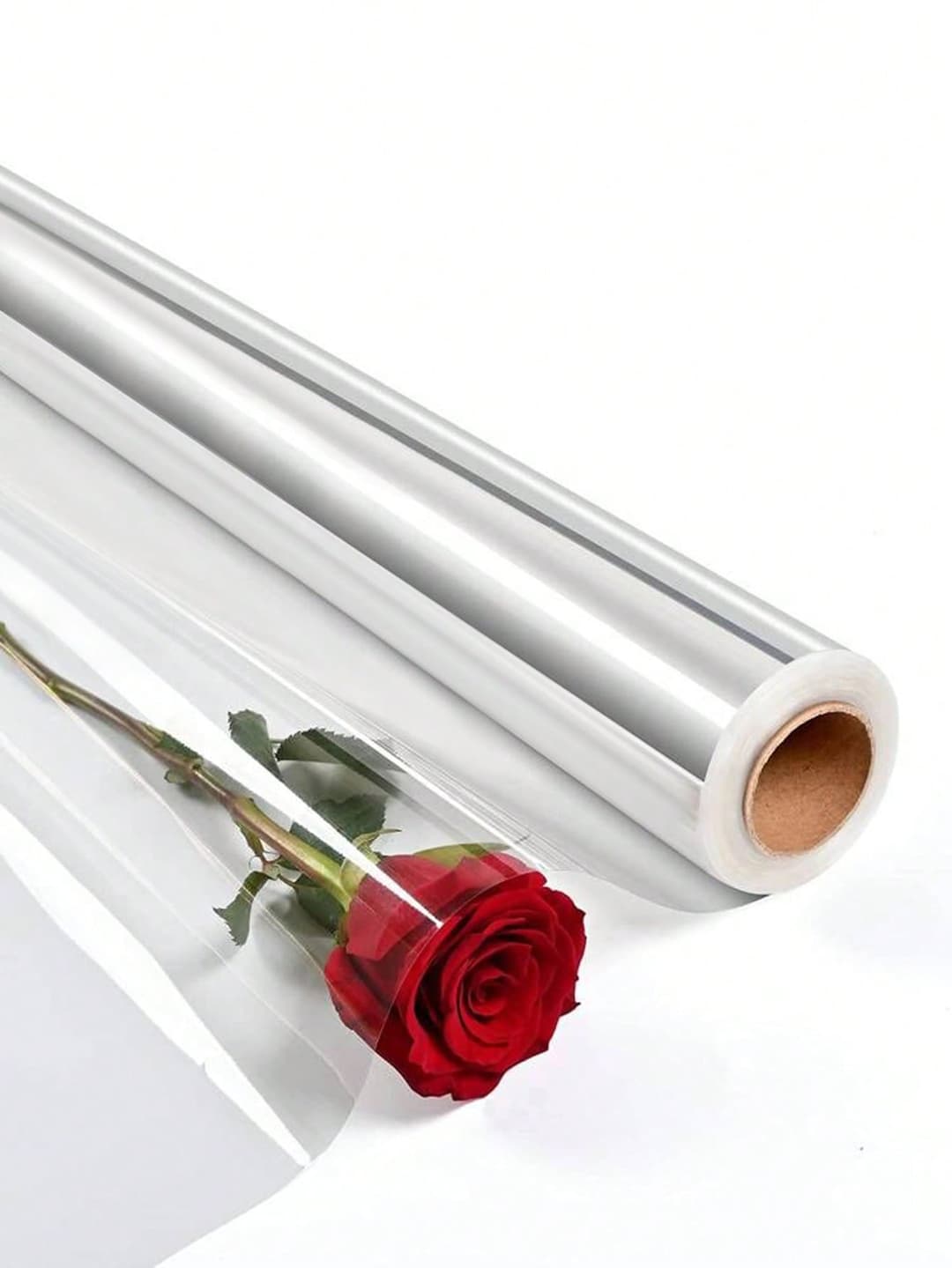 1 Roll Of 15.7*1181 Inches Transparent Gift Wrapping Paper, Packaging Bag Suitable For Gift Basket, Flower Art Crafts And Wedding Party Decorations, Bread And Baking Packaging Air Fryer Kitchen Air Fryer Liners Air Fryer Paper Airfryer Air Frier