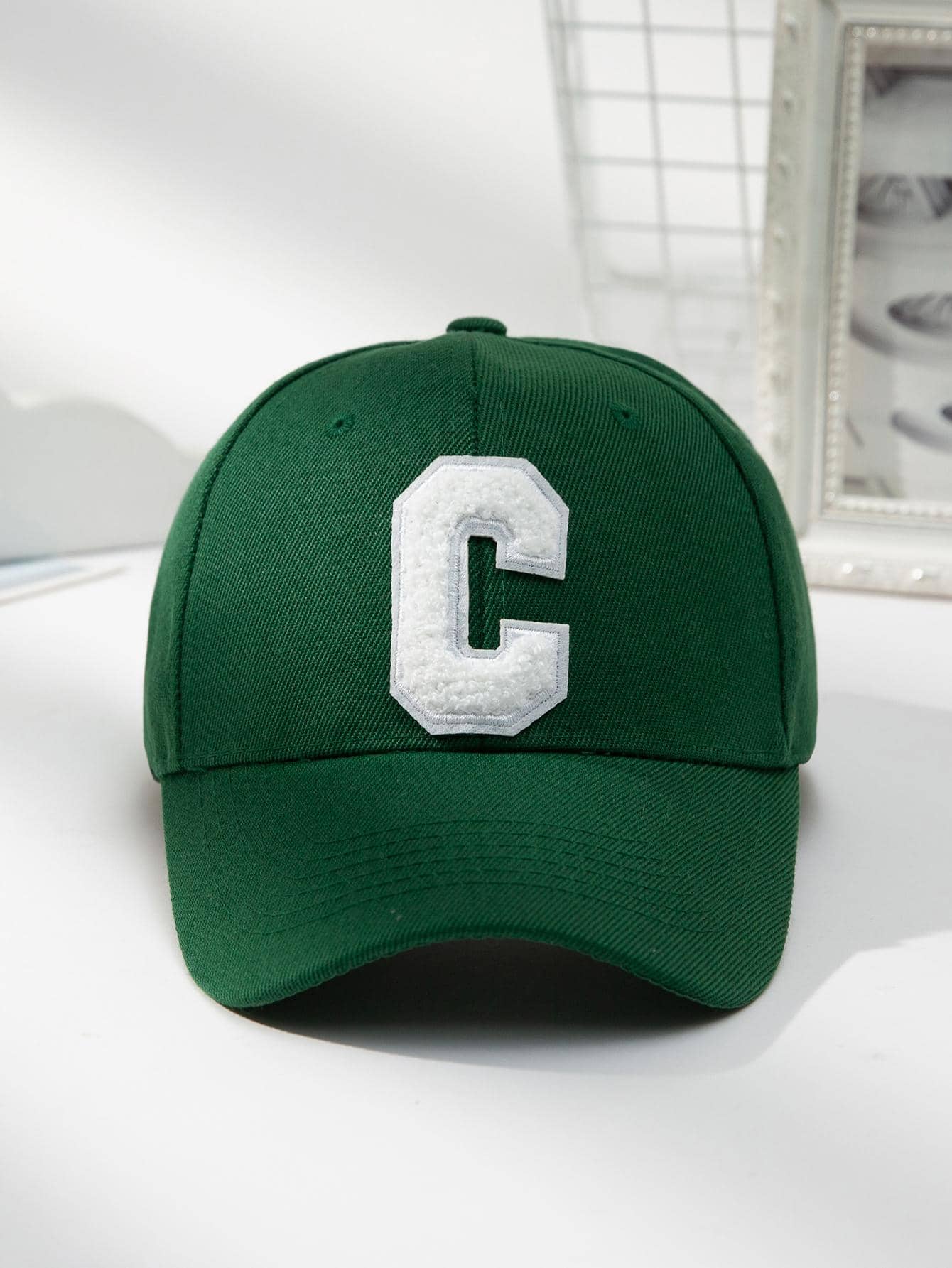 1pc Unisex Letter Patch Decor Adjustable Baseball Cap For Outdoor Travel Street