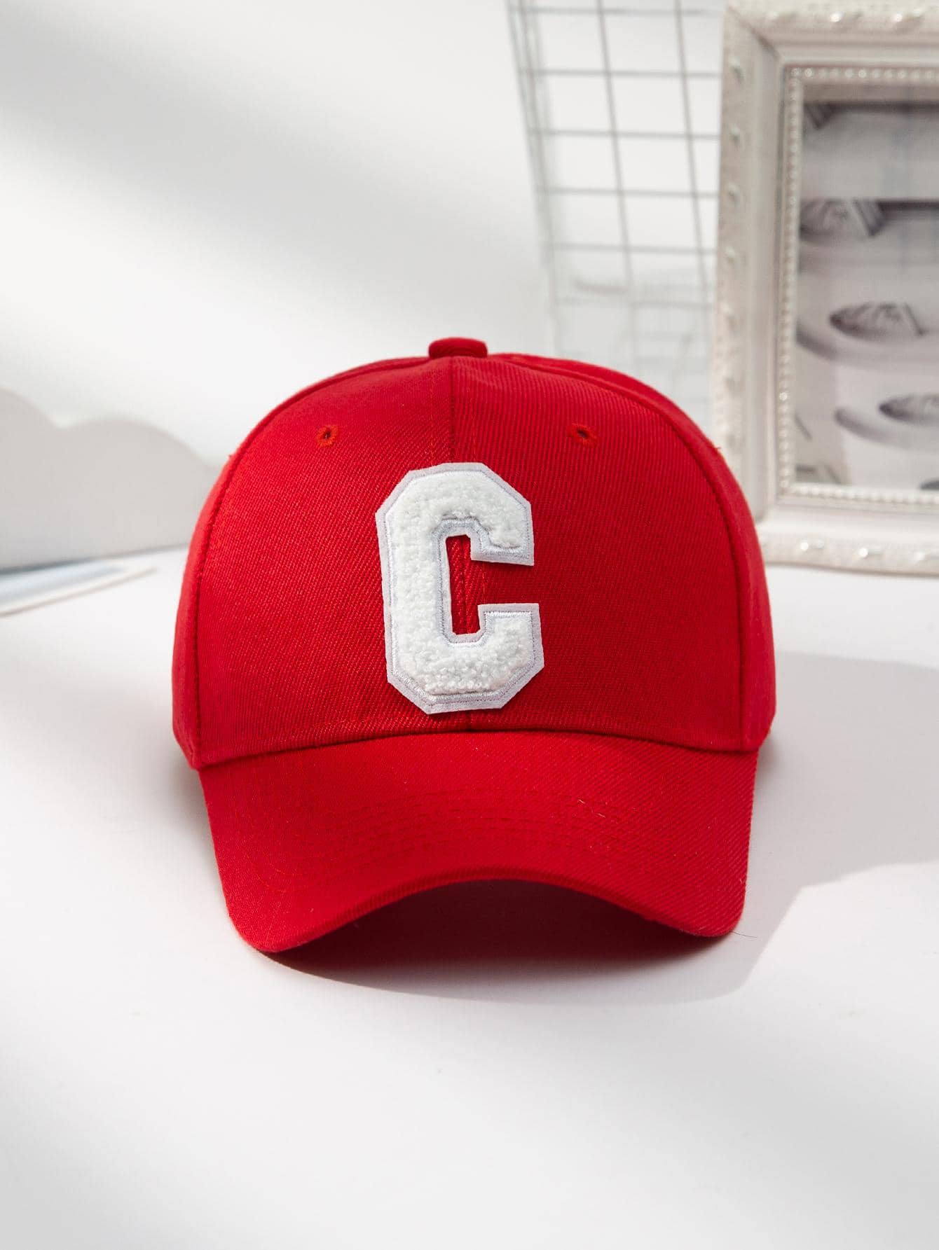 1pc Unisex Letter Patch Decor Adjustable Baseball Cap For Outdoor Travel Street