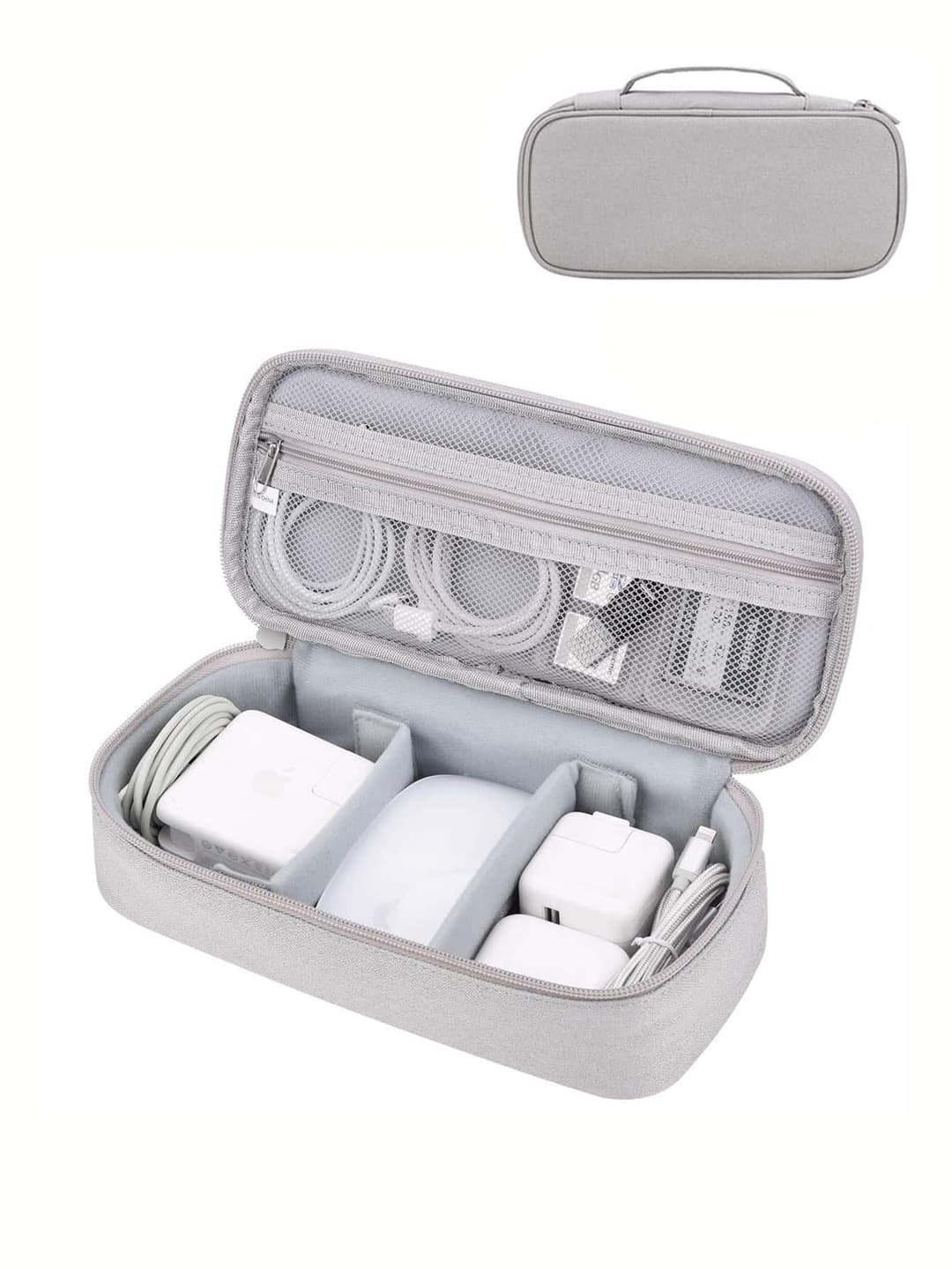 Electronics Organizer Travel Case, Carrying Pouch Bag For Travel Essentials, For Cable, Charging Cord, External Hard Drive, Portable Power Bank(Zipper Random) Charger Case For Business,Travel,School,College,Office School Supplies School Accessaries Back To School Universty Students