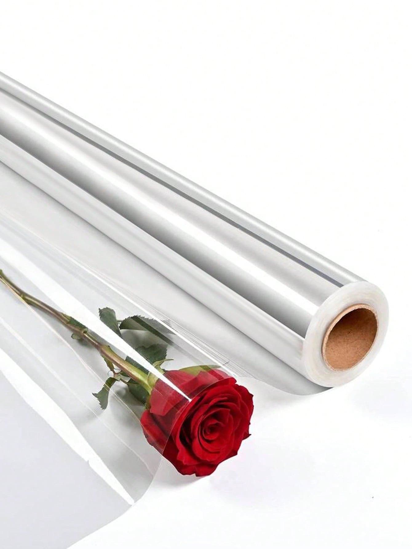 1 Roll Of 15.7*1181 Inches Transparent Gift Wrapping Paper, Packaging Bag Suitable For Gift Basket, Flower Art Crafts And Wedding Party Decorations, Bread And Baking Packaging Air Fryer Kitchen Air Fryer Liners Air Fryer Paper Airfryer Air Frier