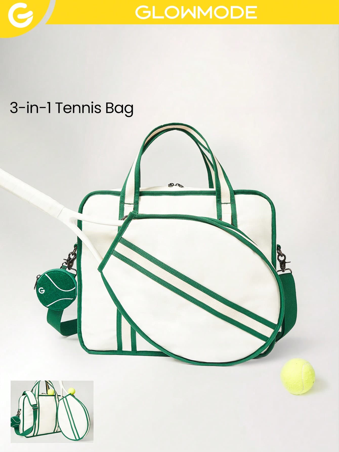 GLOWMODE 30L Champion 3-In-1 Tennis Tote Bag