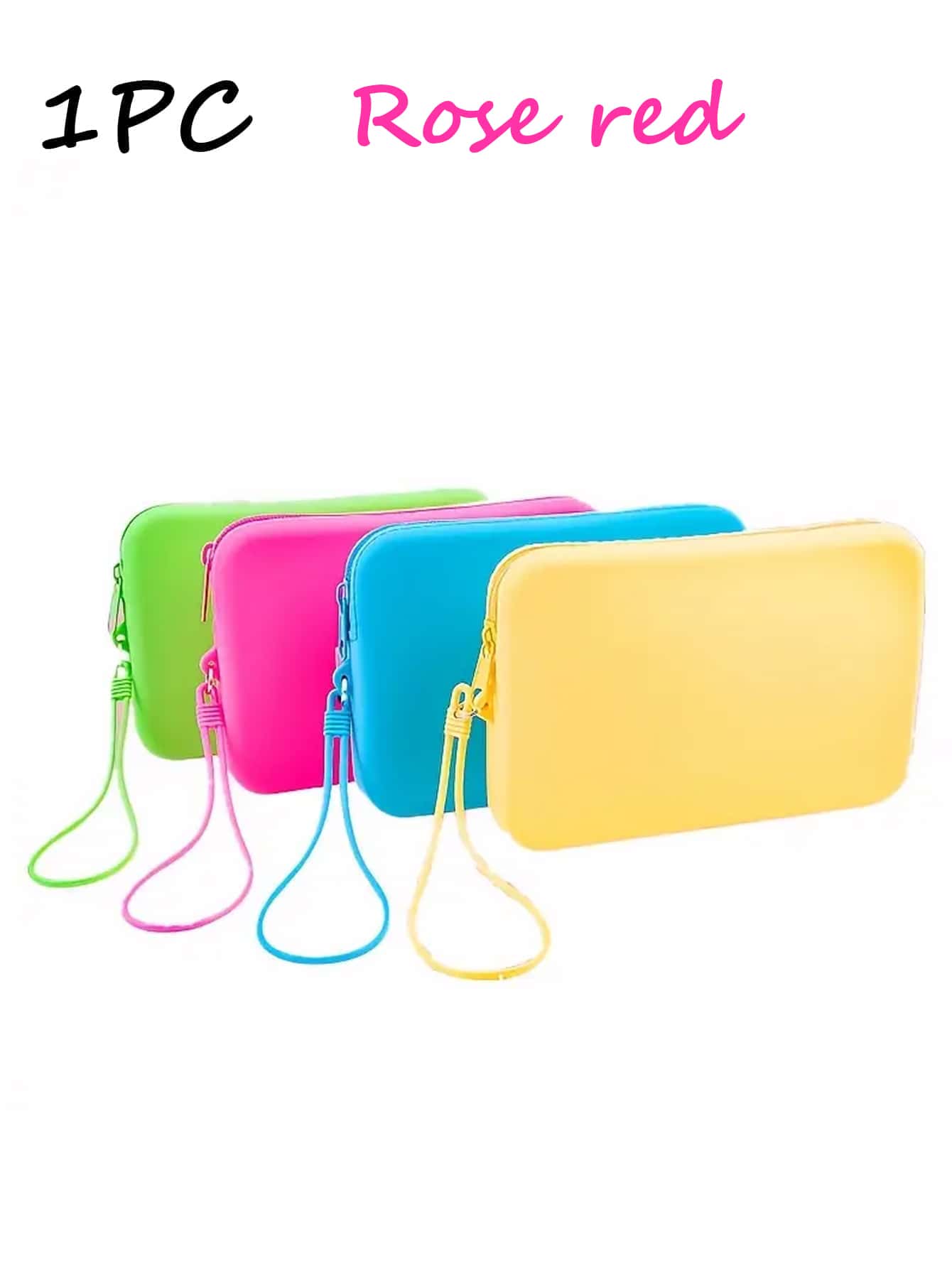 1PC Silicone Waterproof Cosmetic Bag Makeup Bag For Women Fashion Solid Color Zipper Silicone Toiletry Storage Bag Makeup Accessories Organizer,Toiletry Bag, Cosmetic Bags Lady Makeup Bags ,Zipper Pouch Wallet Toiletry Organizer Pouch Wedding Party Wash Bag Zipper Phone Purse Pencil Pouch Make Up Bags Clutch Bag Bridesmaid Make Up Pouch Toiletries Organizer Bag Cosmetic Case ,Cosmetic Pouch Makeup Tools Makeup Brushes Storage Storage ,Travel Storage Travel Cosmetic Bags,Travel Essential Lightwei