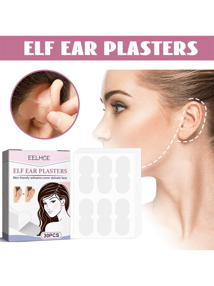 30pcs Ear Plasters Waterproof Correction Ear Surface Ear Flash Ear Face Small Invisible Breathable Skin Friendly Fixed Patch Self Adhesive Patch For Delicate Face