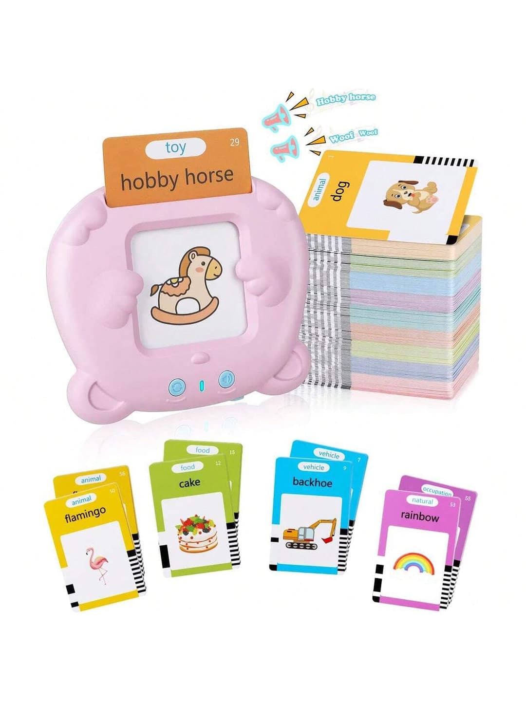 Learning Machine For Kid Talking Flash Cards Kindergarten Kids Language Electronic Audio Book Learn English Words ToysSchool, Student,Stationery,School Supplies