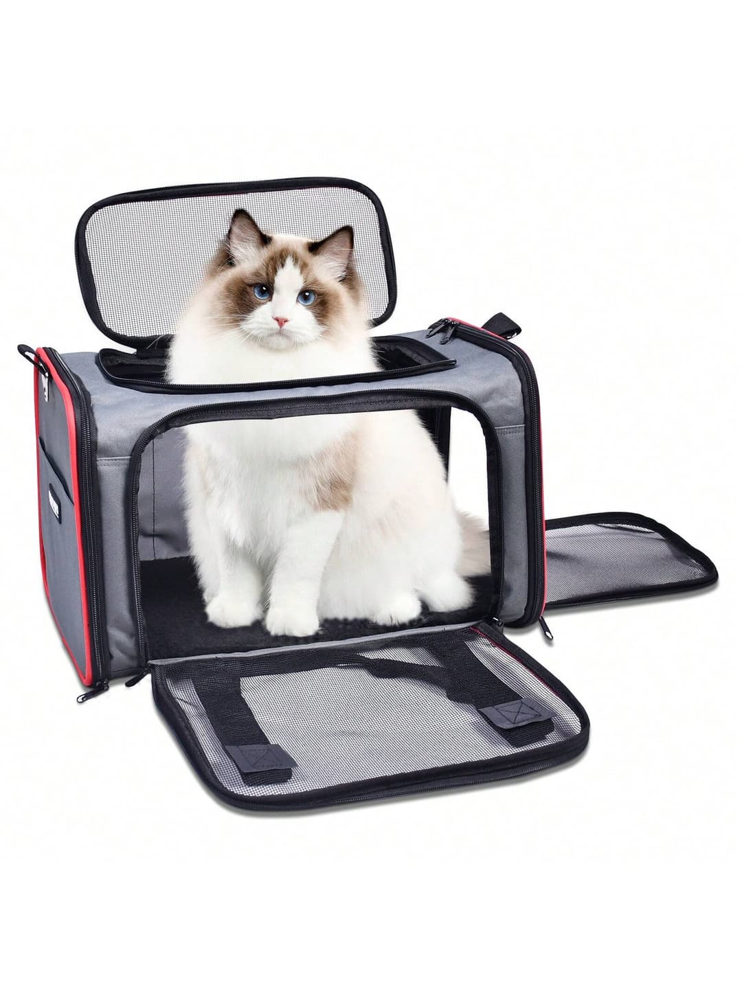 Jespet & GOOPAWS Soft-Sided Airline-Approved Travel Dog & Cat Carrier, 17''