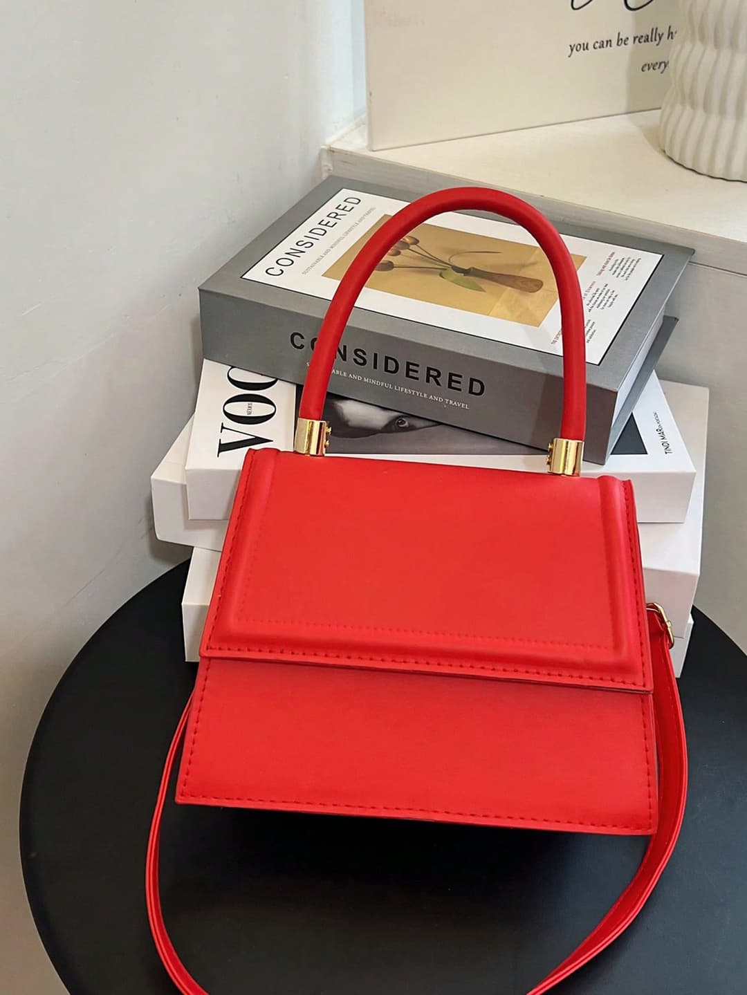 New Arrival Street Style Solid Color Shoulder/Hand/Crossbody Bag For Casual Outings