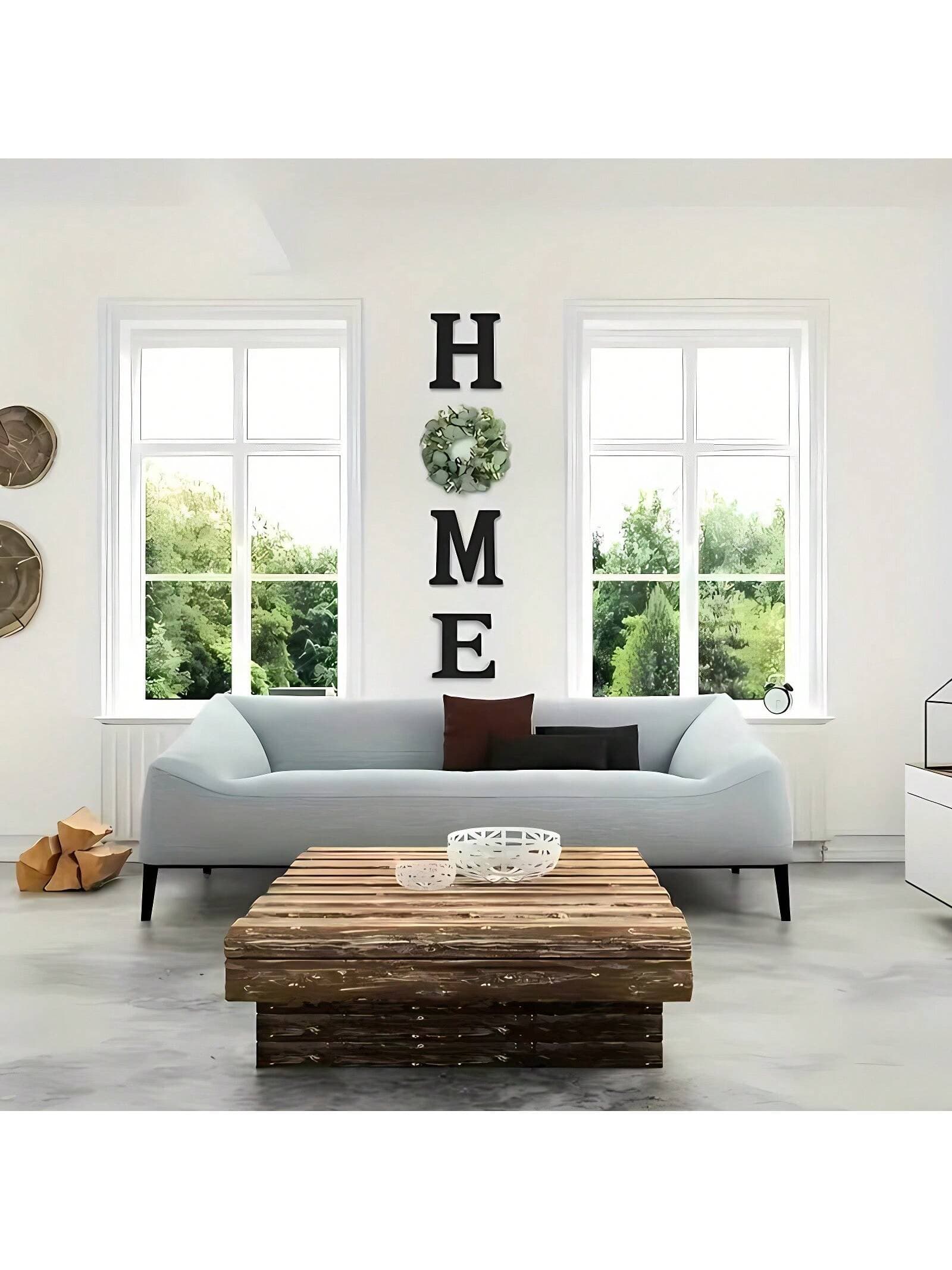 1 Set,Rustic Wooden Home Sign - Farmhouse Wall Decor For Living Room,Perfect For Living Room, Kitchen, Dining Room - Great Home Decoration Gift