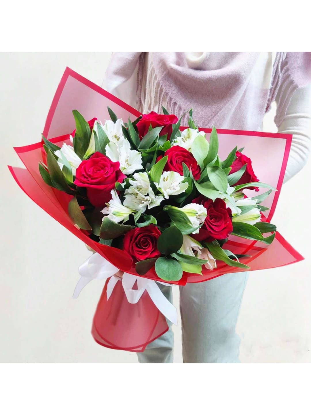 20pcs/Pack Matte Edge Korean Wrapping Paper, Waterproof Semi-Transparent Rose Flower Shop Gift Bouquet Packaging Paper