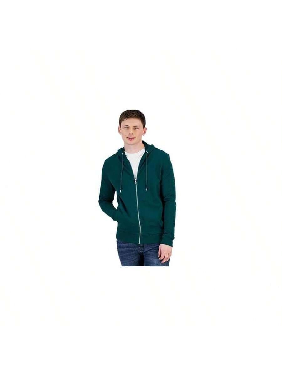 Nike INC International Concepts Sweatshirt Men Green Regular Fit Full Zip Hoodie MXX2