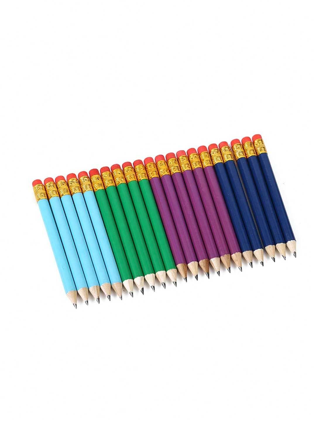 20pcs Golf Short Pencil 10cm Pencil HB Pencil For Students(Four Colors)
