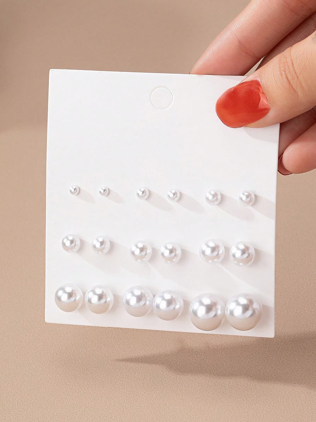 1 Set Of Fashionable And Popular 2024 New Pearl Earrings, Female Earrings Set, Simple And Classic, Versatile Pearl Set Of Different Sizes, Suitable For Women's Daily Wear