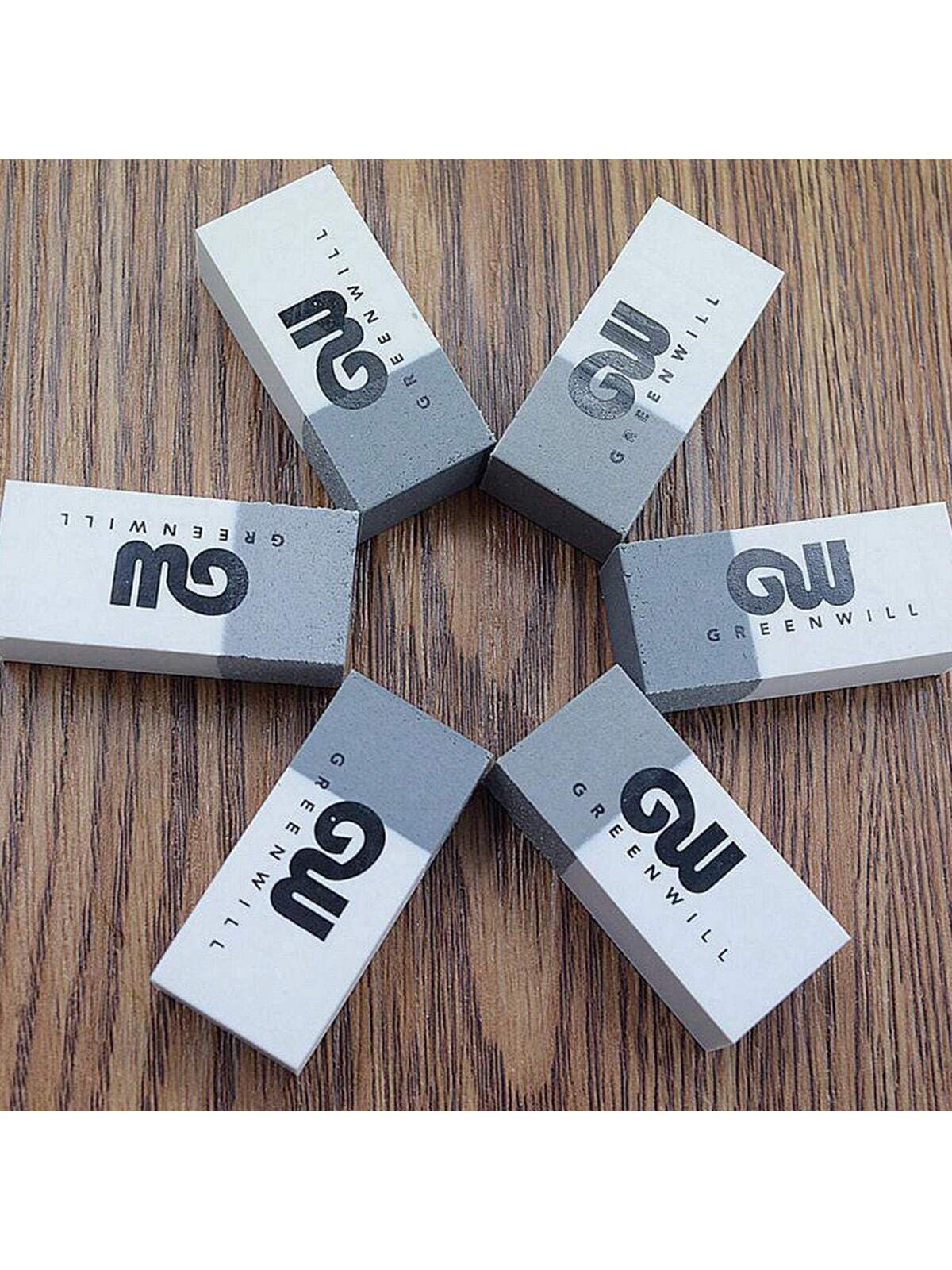 1 Set/4pcs Square Eraser Student Pen Ballpoint Pencil Dual Purpose Eraser Study Office Dual Purpose, Back To School, School Supplies, Office Supplies