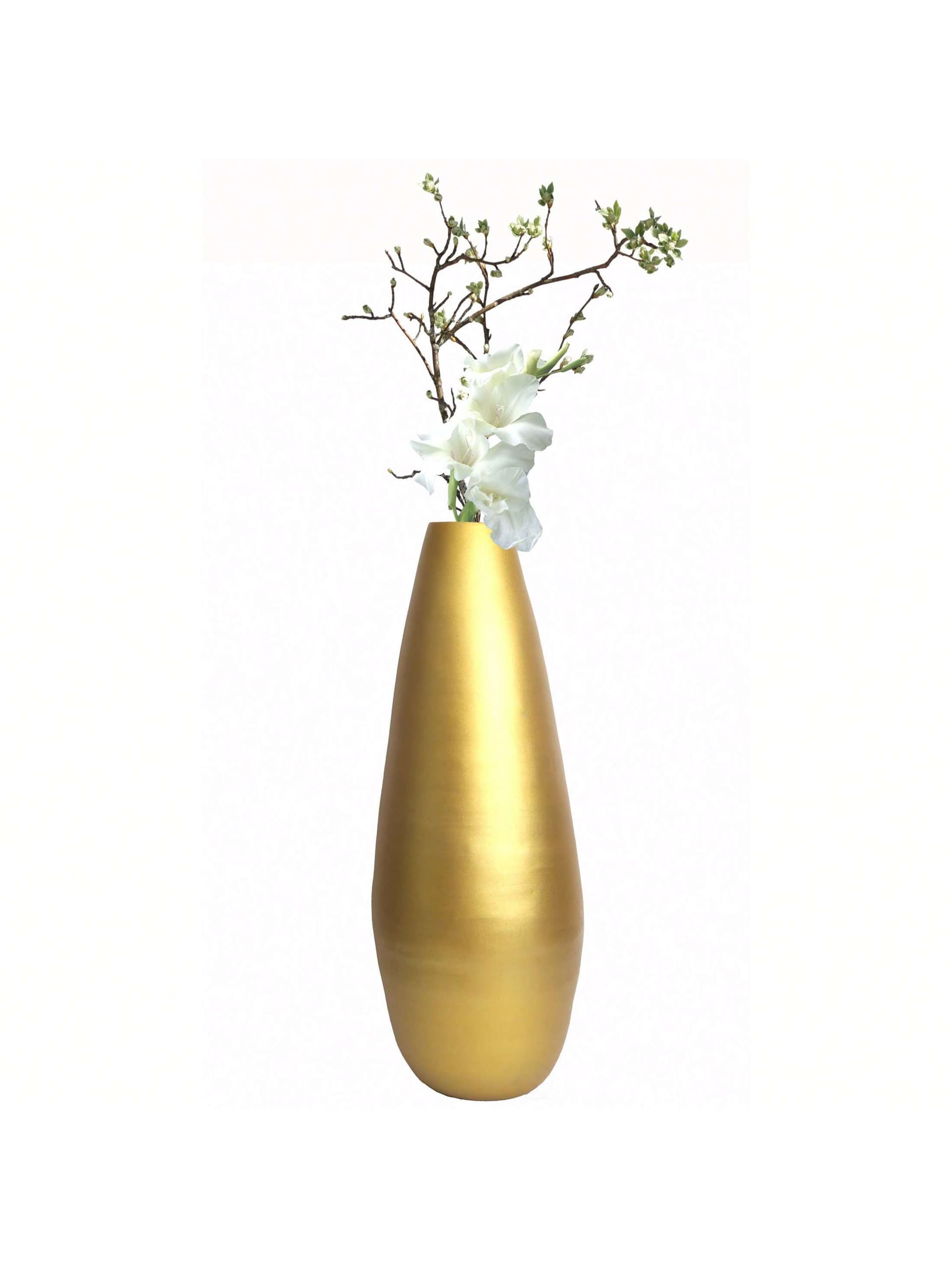 31.5" Spun Bamboo Tall Floor Vase - Sleek Metallic Finish, Elegant Home Decoration, Modern Accent Piece, Living Room Decor, Handcrafted Bamboo Art, Contemporary Interior Design, Unique Tall Vase, Black Large