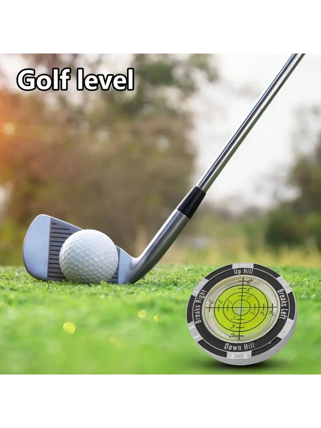 1PC Reader - Golf Ball Marker With High Precision Black Green Reading Aid Golf Accessories For Men Women