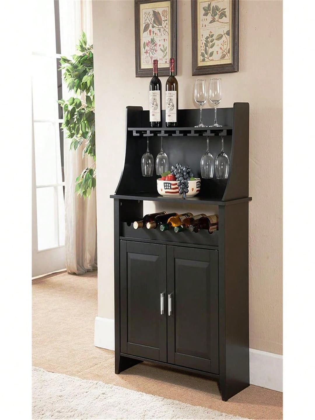 Unbeatablesale KB WR1345 48 X 32 X 12 In. Wine Rack - Black