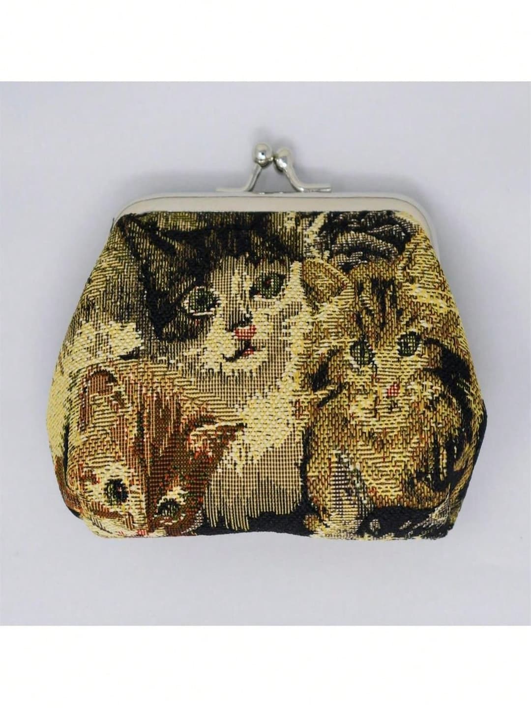 Unbeatablesale Tapestry Coin Purse With Clasp - Cat