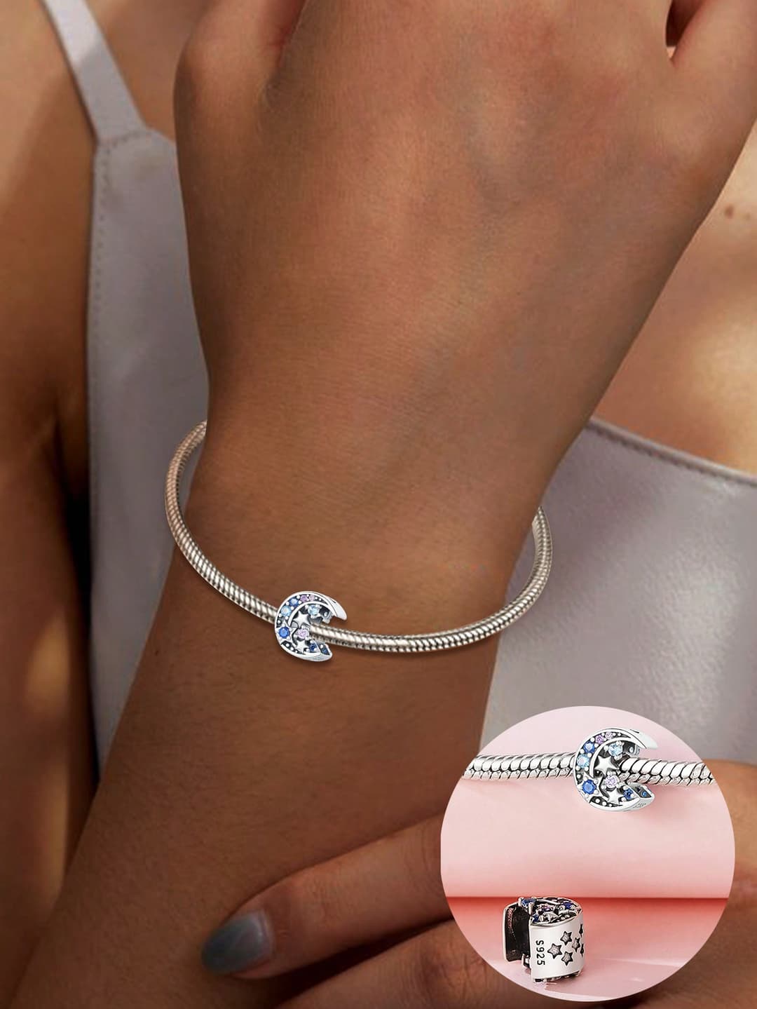 1 Piece S925 Sterling Silver DIY Bead For Daily Matching, Give To Girlfriend Or Best Friend