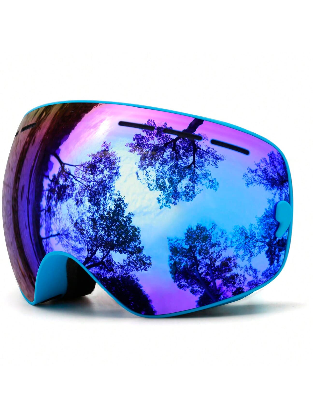 Juli Kids Ski Goggles,Interchangeable Double Layer Spherical Lens,OTG Anti-Fog Snowboard Skate Snow Goggles Age 4-16 4300