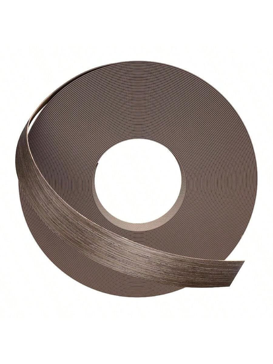 1 Roll Of 3/2 Inch X 50 Ft Natural Black Walnut Wood Veneer Pre-Glued Edging Tape For Cabinet Refacing And Furniture Restoration