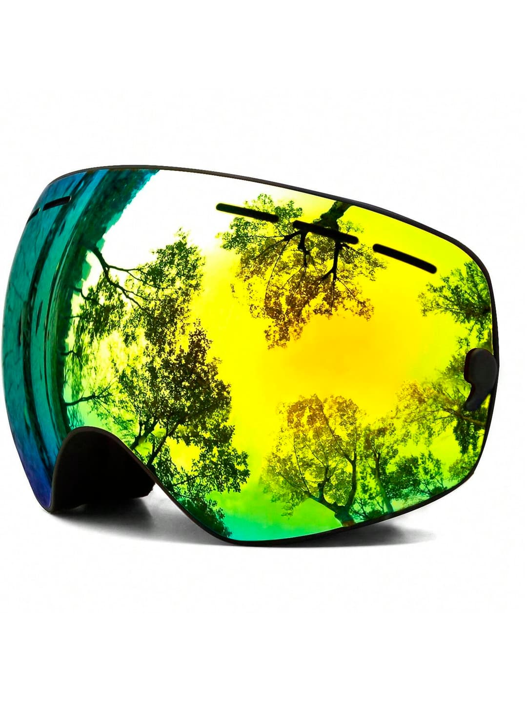 Juli Kids Ski Goggles,Interchangeable Double Layer Spherical Lens,OTG Anti-Fog Snowboard Skate Snow Goggles Age 4-16 4300