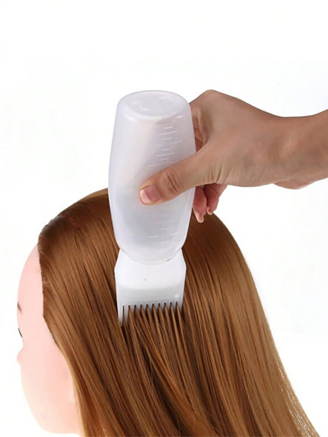 1pc Unisex Hair Root Comb Styling Applicator With Comb Teeth, Scales, Hair Dye & Hair Perm Bottles, Ideal For Home Hair Styling Tools