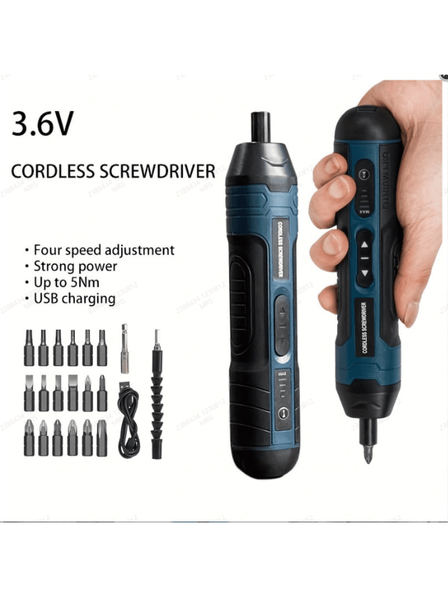 21pcs/Set Mini Blue Electric Grinder With Rechargeable Pen-Type Polishing Carving Tool For Gemstone, Home Use
