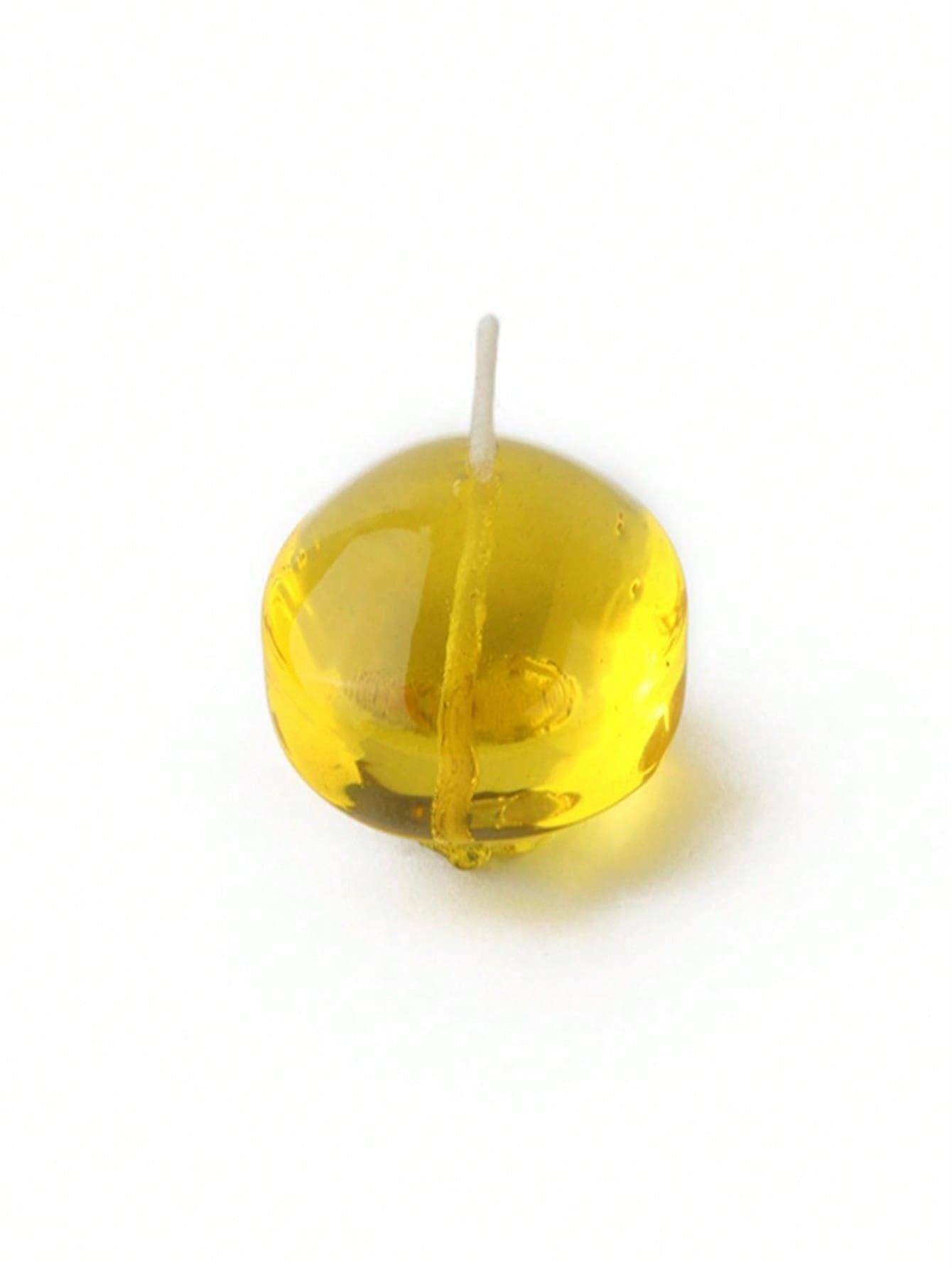 Unbeatablesale 1.75 In. Clear Gel Floating Candles, Yellow - 12 Piece Per Box