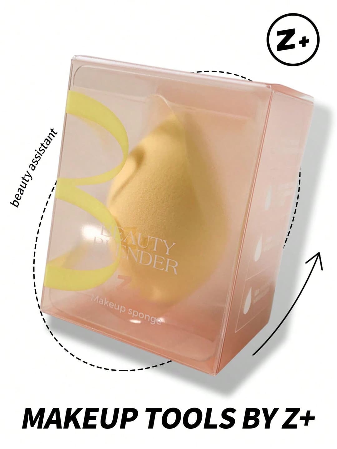1pc Dry & Wet Use Makeup Sponge Set (Including Storage Box), Non-Latex Makeup Sponge, Reusable And Washable Makeup Applicator For Powder, Liquid, Smooth Finish, Suitable For Men And Women, Portable Daily/Travel Necessity