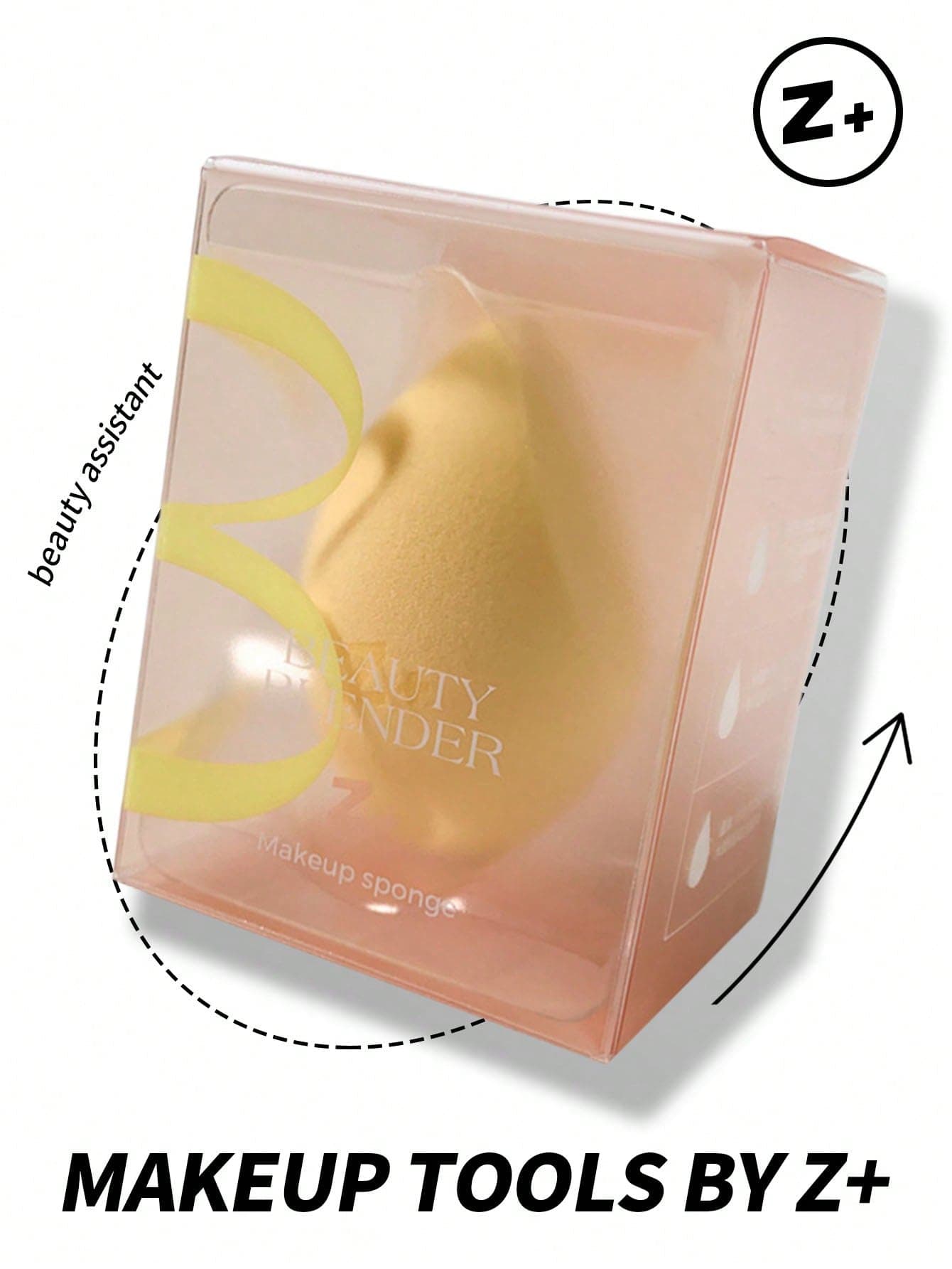 1pc Dry & Wet Use Makeup Sponge Set (Including Storage Box), Non-Latex Makeup Sponge, Reusable And Washable Makeup Applicator For Powder, Liquid, Smooth Finish, Suitable For Men And Women, Portable Daily/Travel Necessity