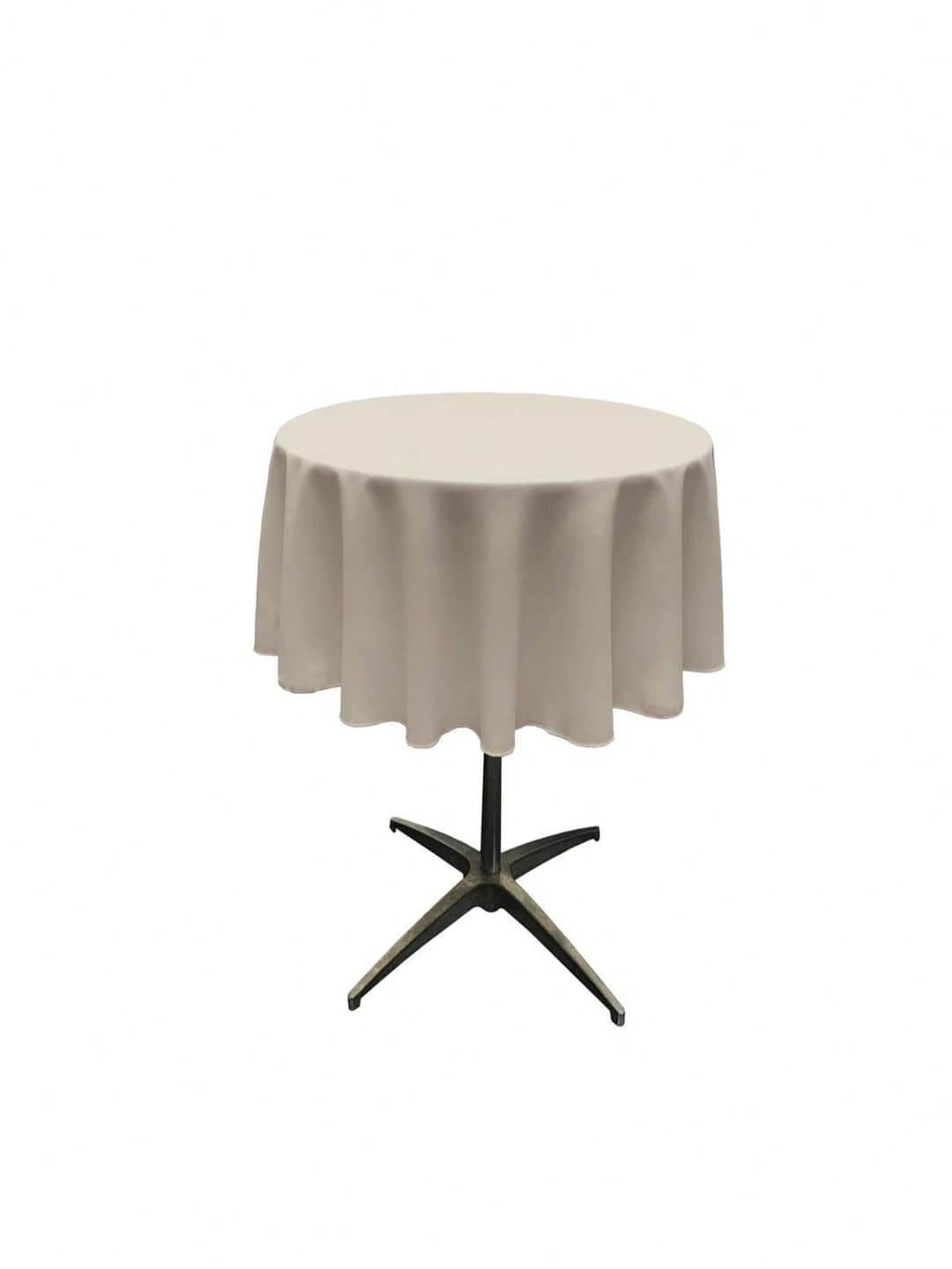 Unbeatablesale TCpop51R-GrayLgtP41 Polyester Poplin Tablecloth, Light Gray - 51 In. Round