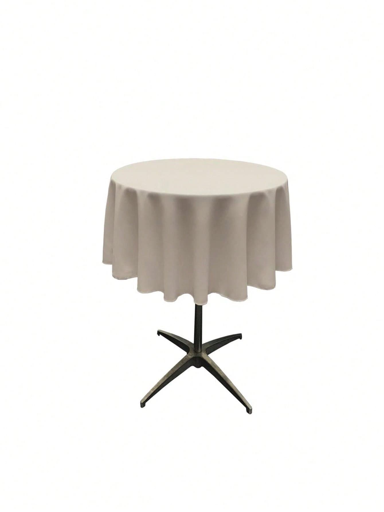 Unbeatablesale TCpop51R-GrayLgtP41 Polyester Poplin Tablecloth, Light Gray - 51 In. Round