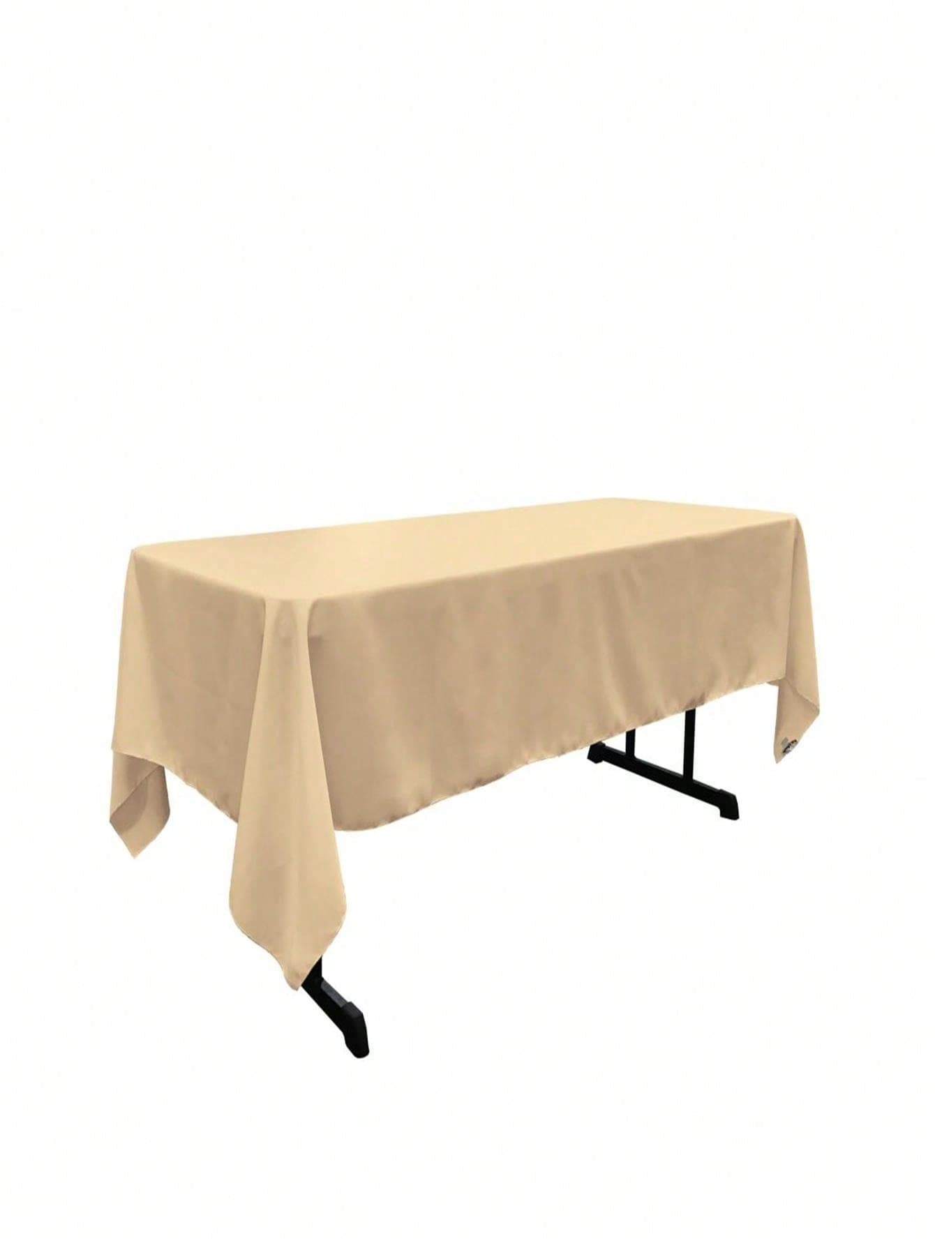 Unbeatablesale TCpop60x108-KhakiP33 Polyester Poplin Rectangular Tablecloth, Khaki - 60 X 108 In.