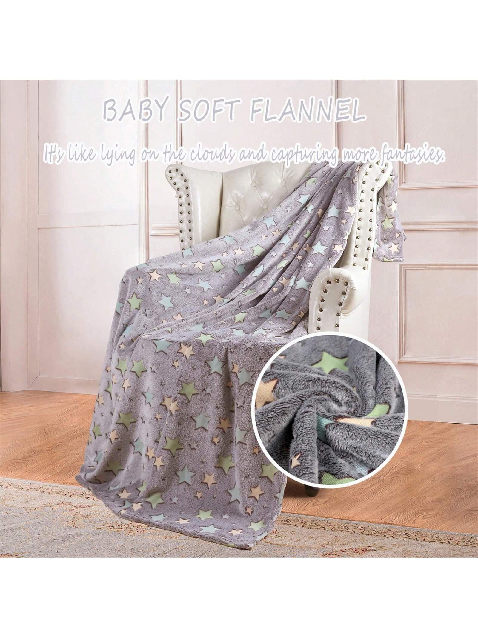 In The Dark Blanket For Birthday Gifts,Soft Cozy Warm Fuzzy Throw Blanket All Seasons Glowing Blankets