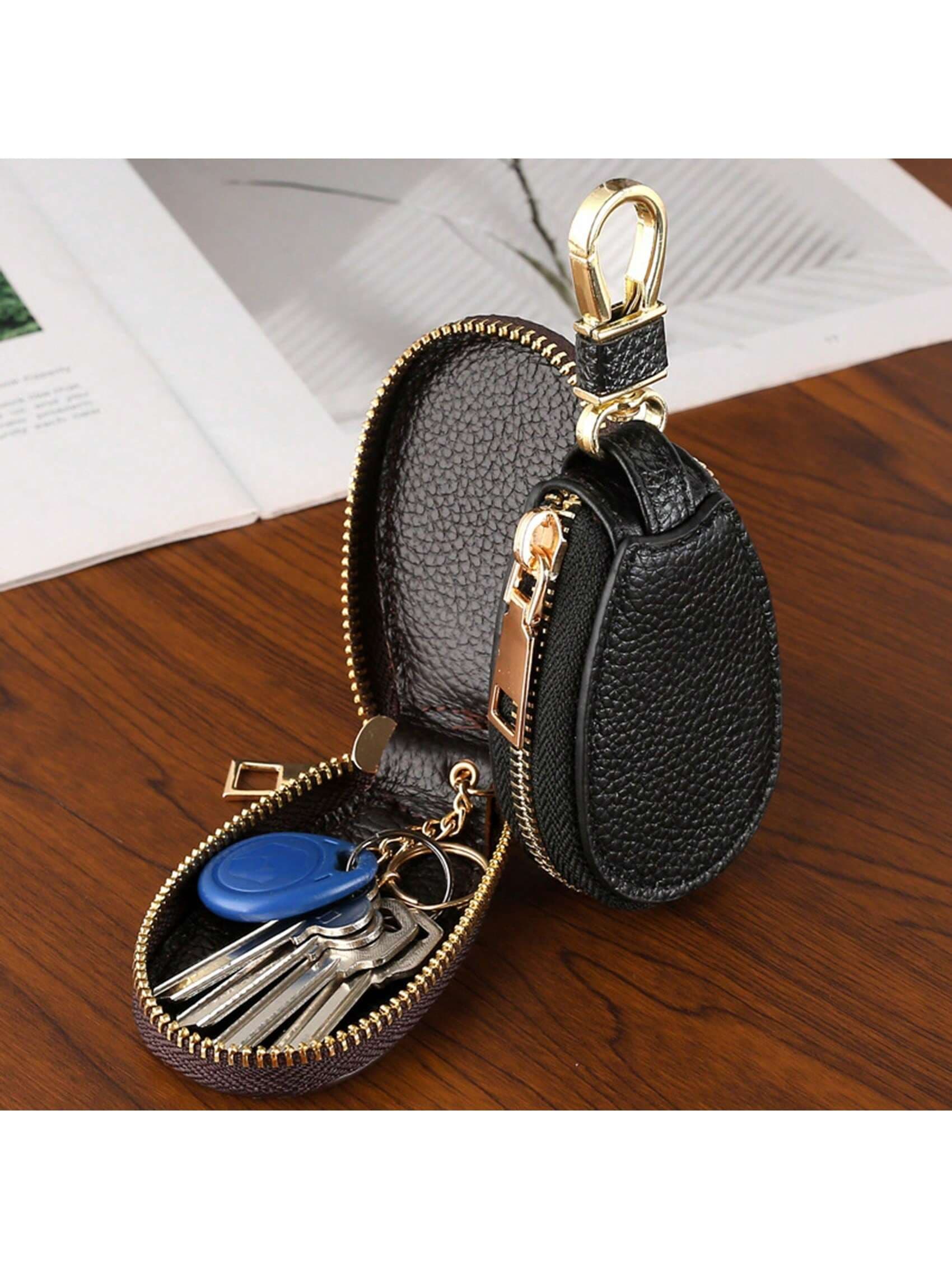 1PC Large Capacity Multifunctional Key Storage Bag, Simple Small Key Bag For Fall Home Decor