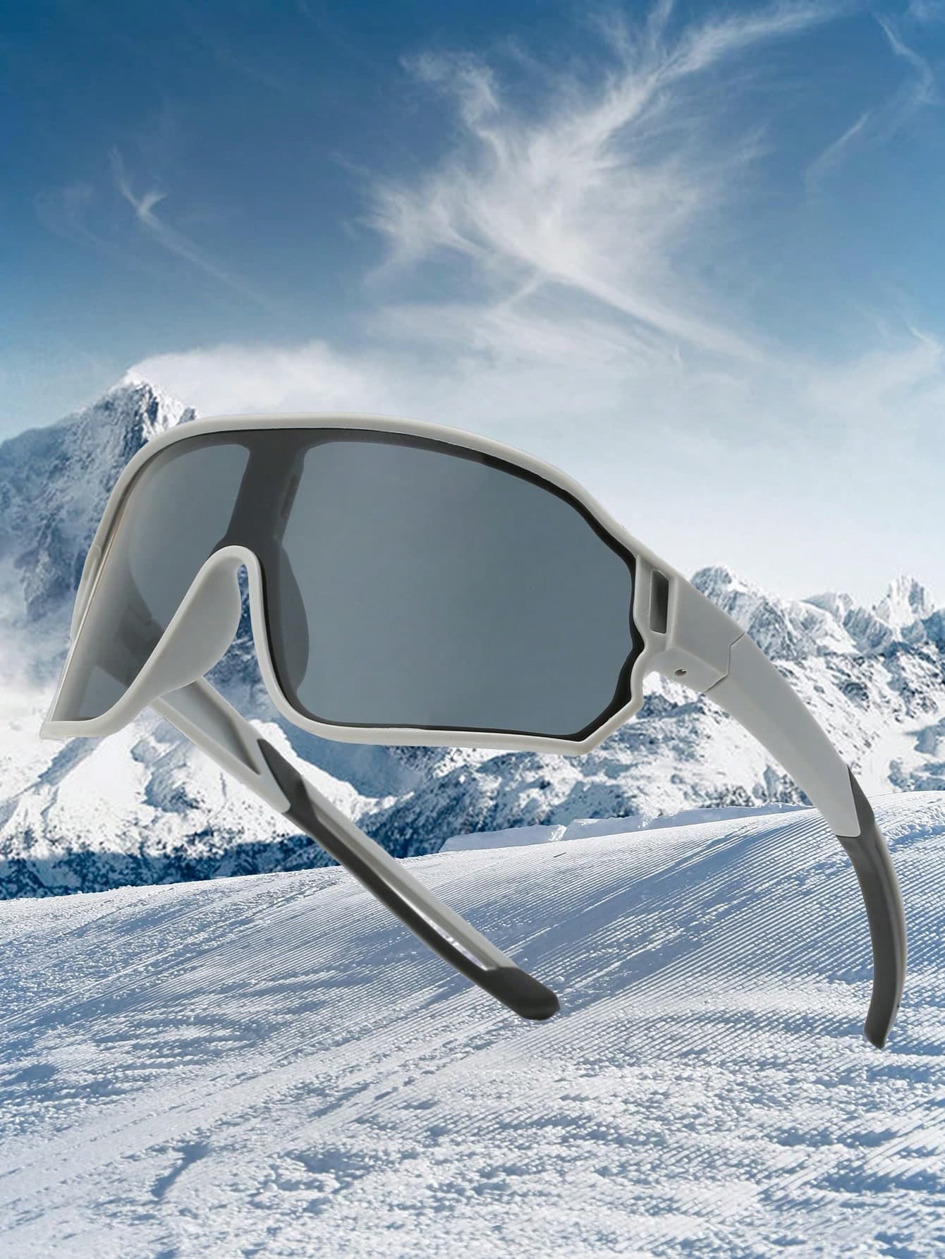 1pc Unisex Fashionable Wraparound Sports Sunglasses, Suitable For Hiking, Running, Outdoor, Travel
