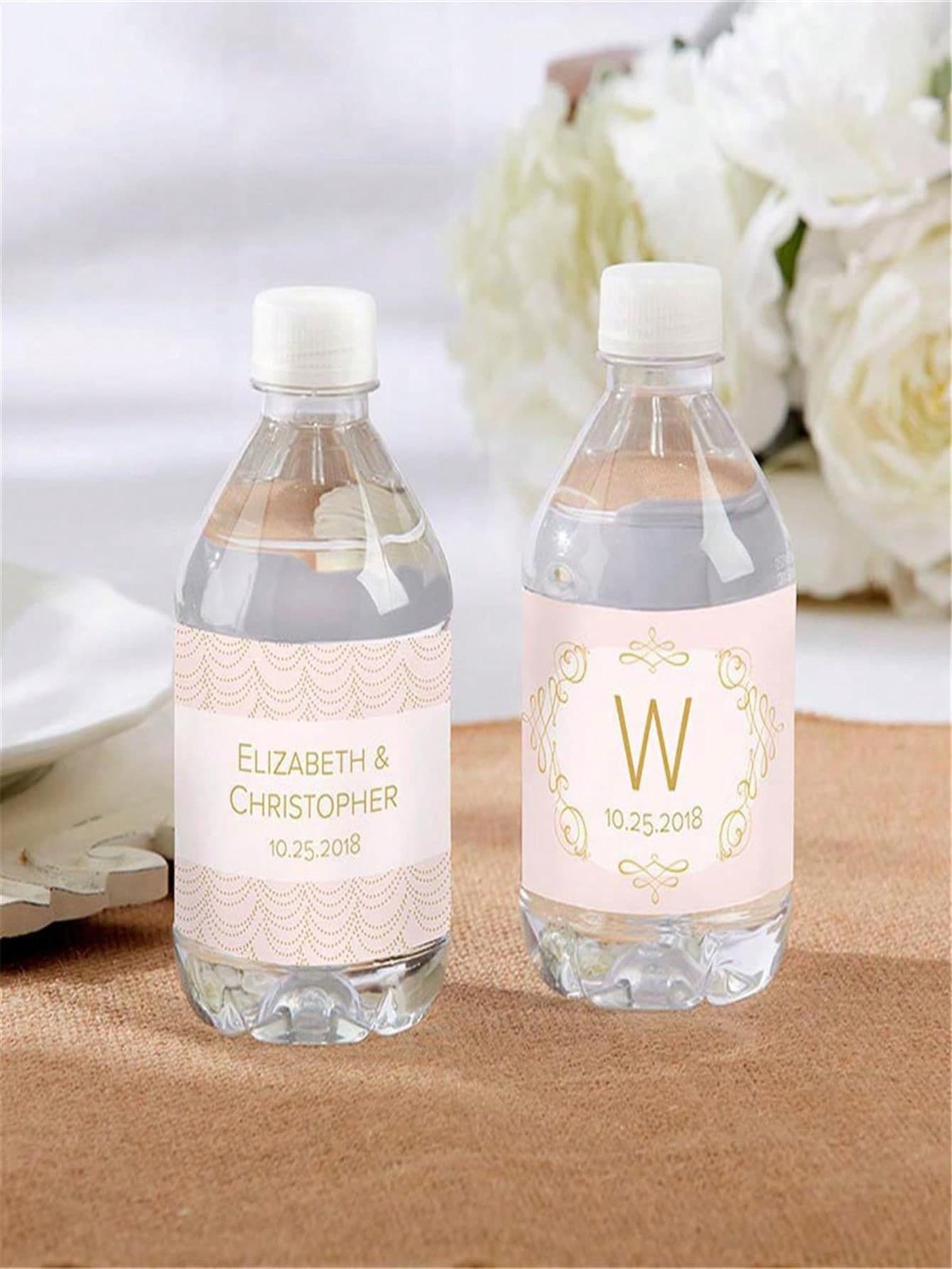 Unbeatablesale Kate Aspen 31894NA Personalized Water Bottle Labels - Modern Romance