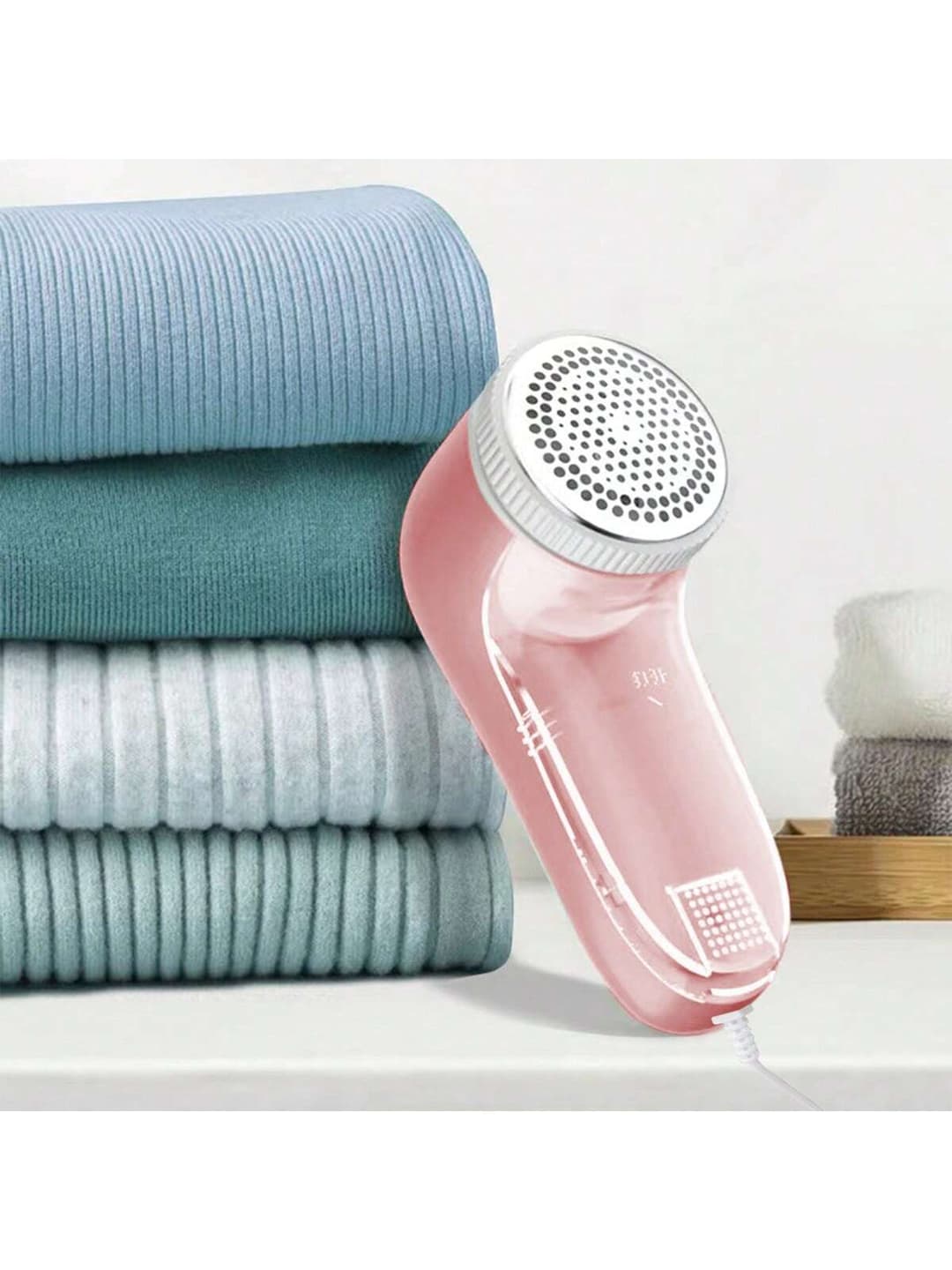 1pc USB Powered Handheld Pill/Lint Remover, Mini Portable Home Fuzz Shaver With Transparent Lid