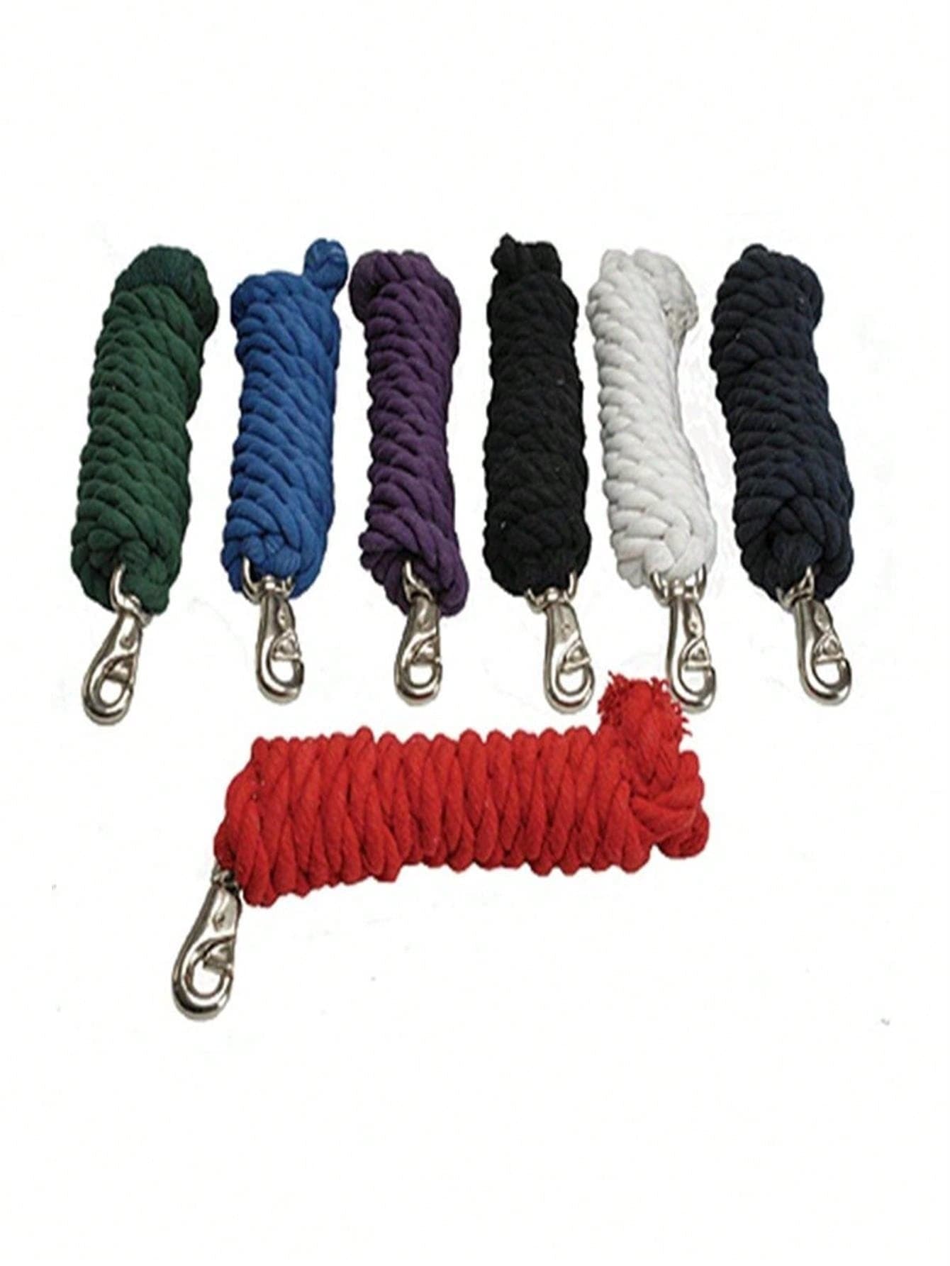 Unbeatablesale Jacks 1289-WH Cotton Lead Rope With Bull Snap, White