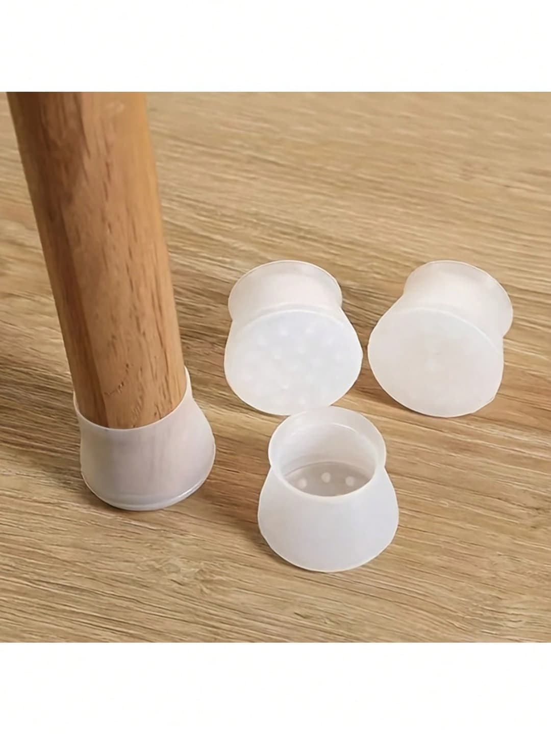 20pcs Furniture Chair Leg Protectors, Silicone Chair Leg Covers, Anti-Slip Chair Leg Pads