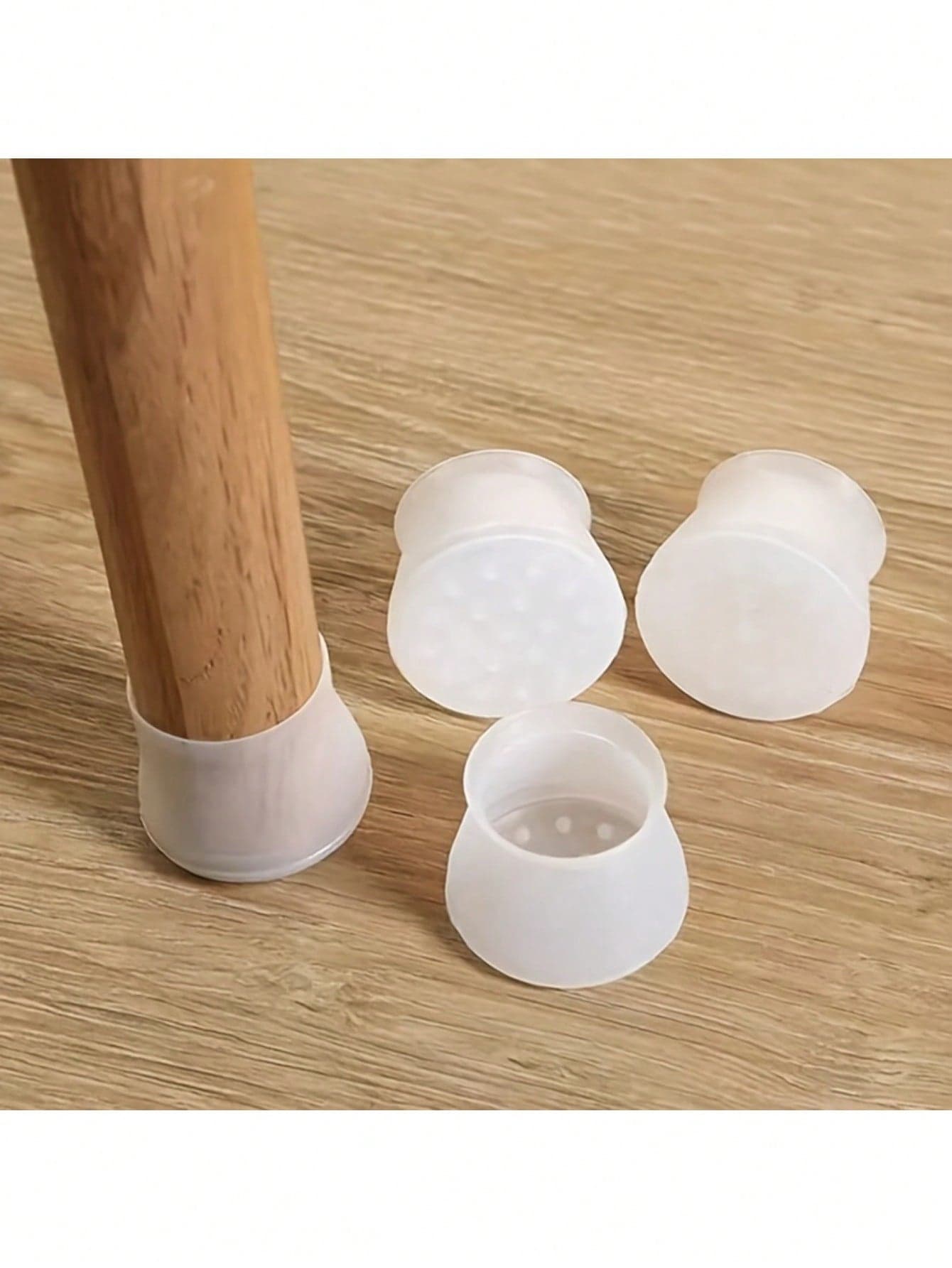 20pcs Furniture Chair Leg Protectors, Silicone Chair Leg Covers, Anti-Slip Chair Leg Pads