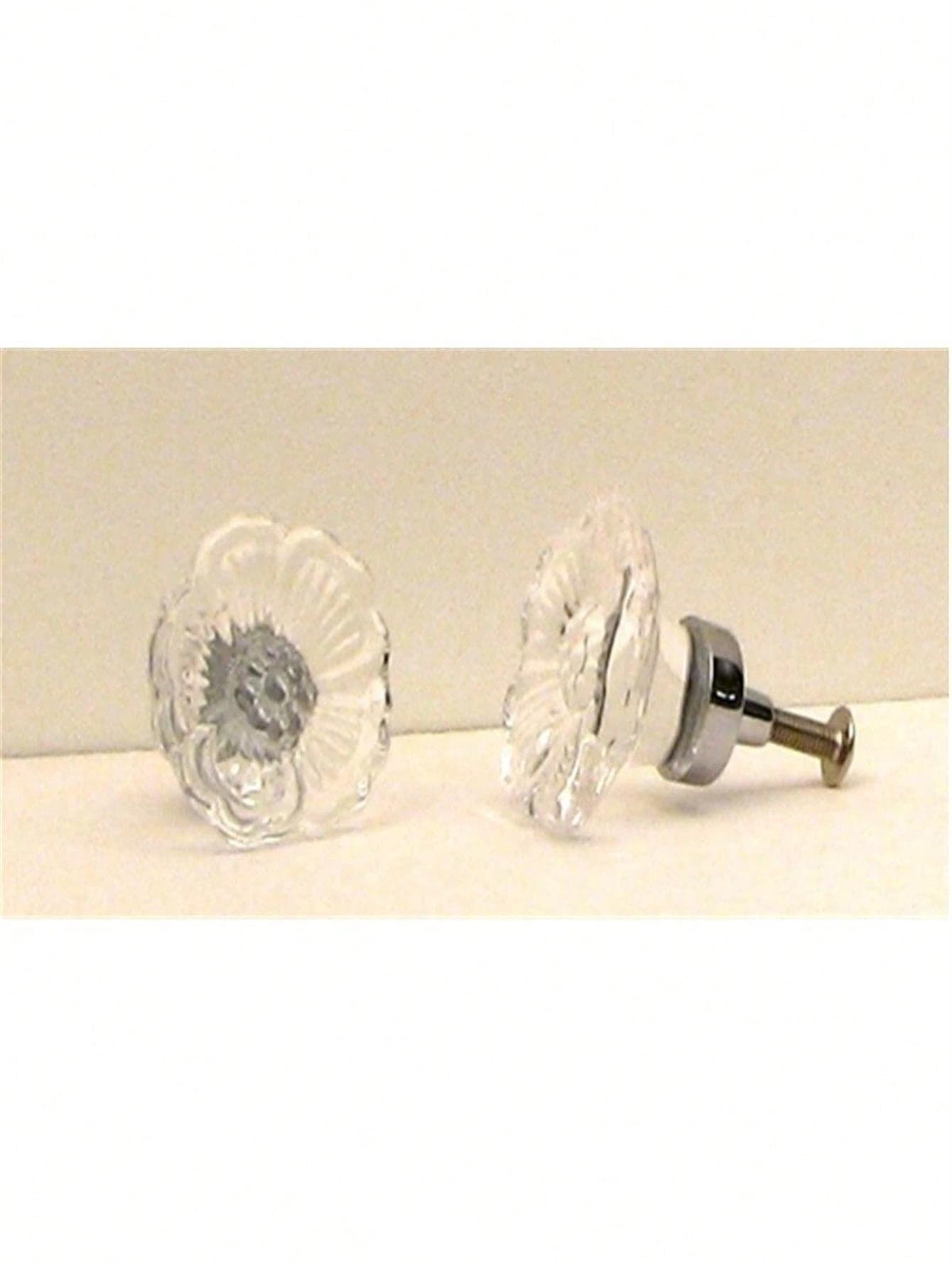 Unbeatablesale IWGAC 0170J-51538S Clear Rose Cut Crystal Cupboard Knob - Silver