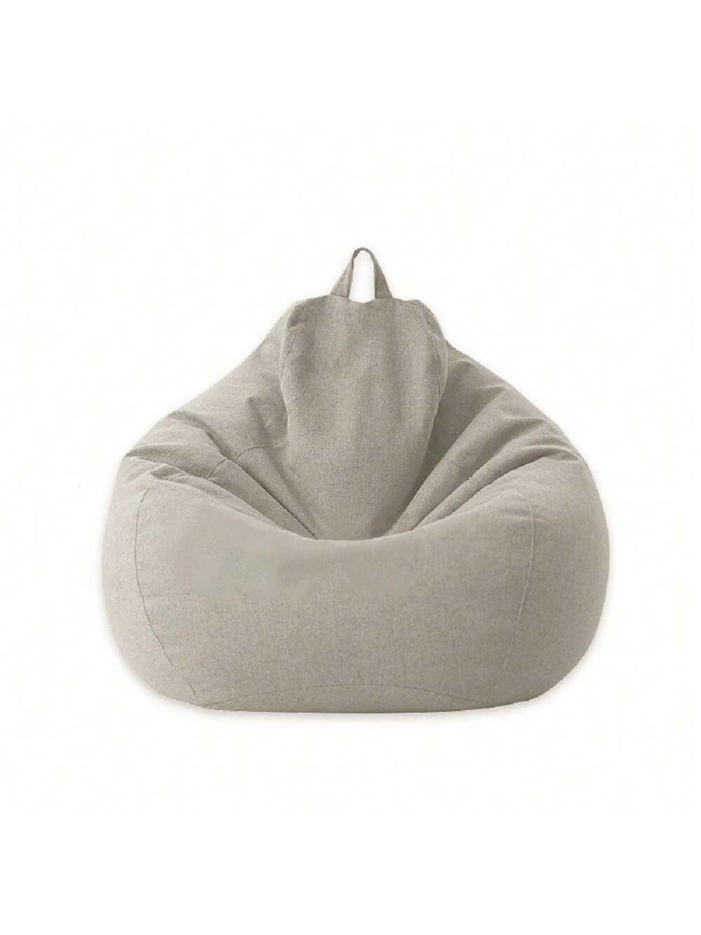 1pc Unfilled Slipcover For Bean Bag Slouchy Sofa, Cross-Border Exports Only For Slipcover, No Filling Included, Single Seat Living Room Furniture Bean Bag