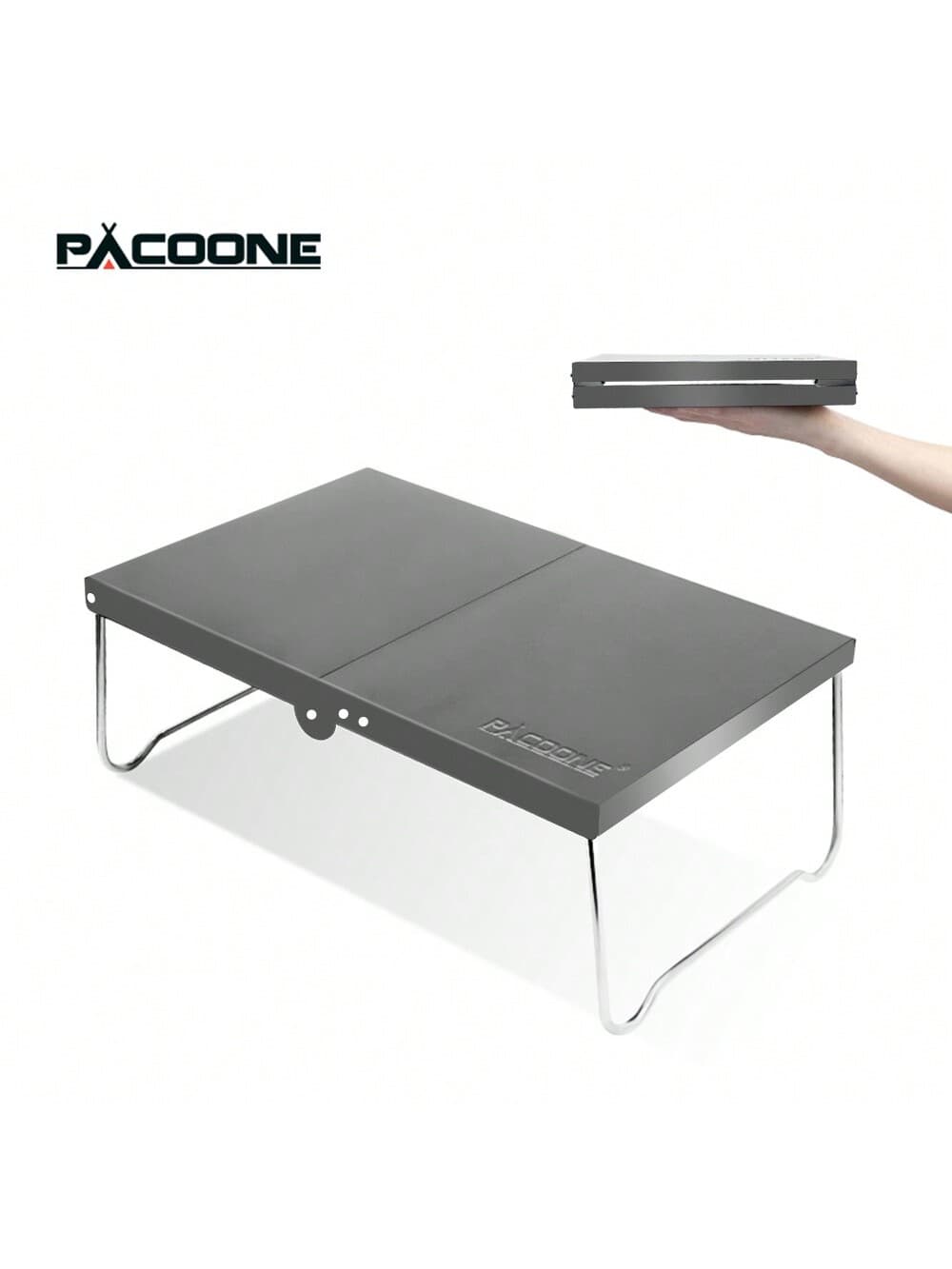 PACOONE Folding Table Outdoor Portable Tea Coffee Tables Ultralight Garden Picnic Camping Mini Table Aluminum Alloy Small Table