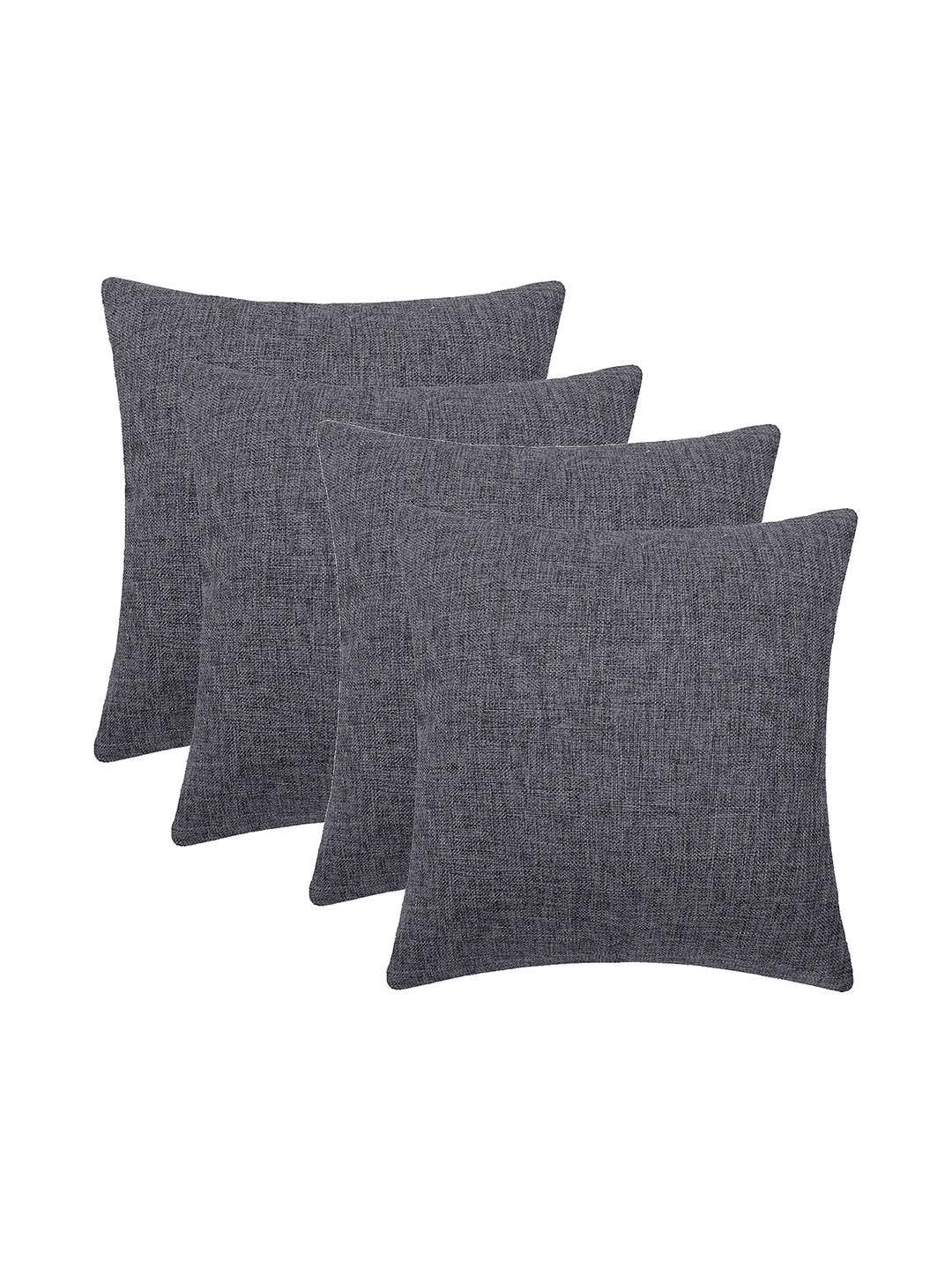 Jepeak Pack Of 4 24x24 Inch Throw Pillow Covers, Decorative Linen Farmhouse Modern Solid Cushion Cases For Couch Sofa Bed Home Decor