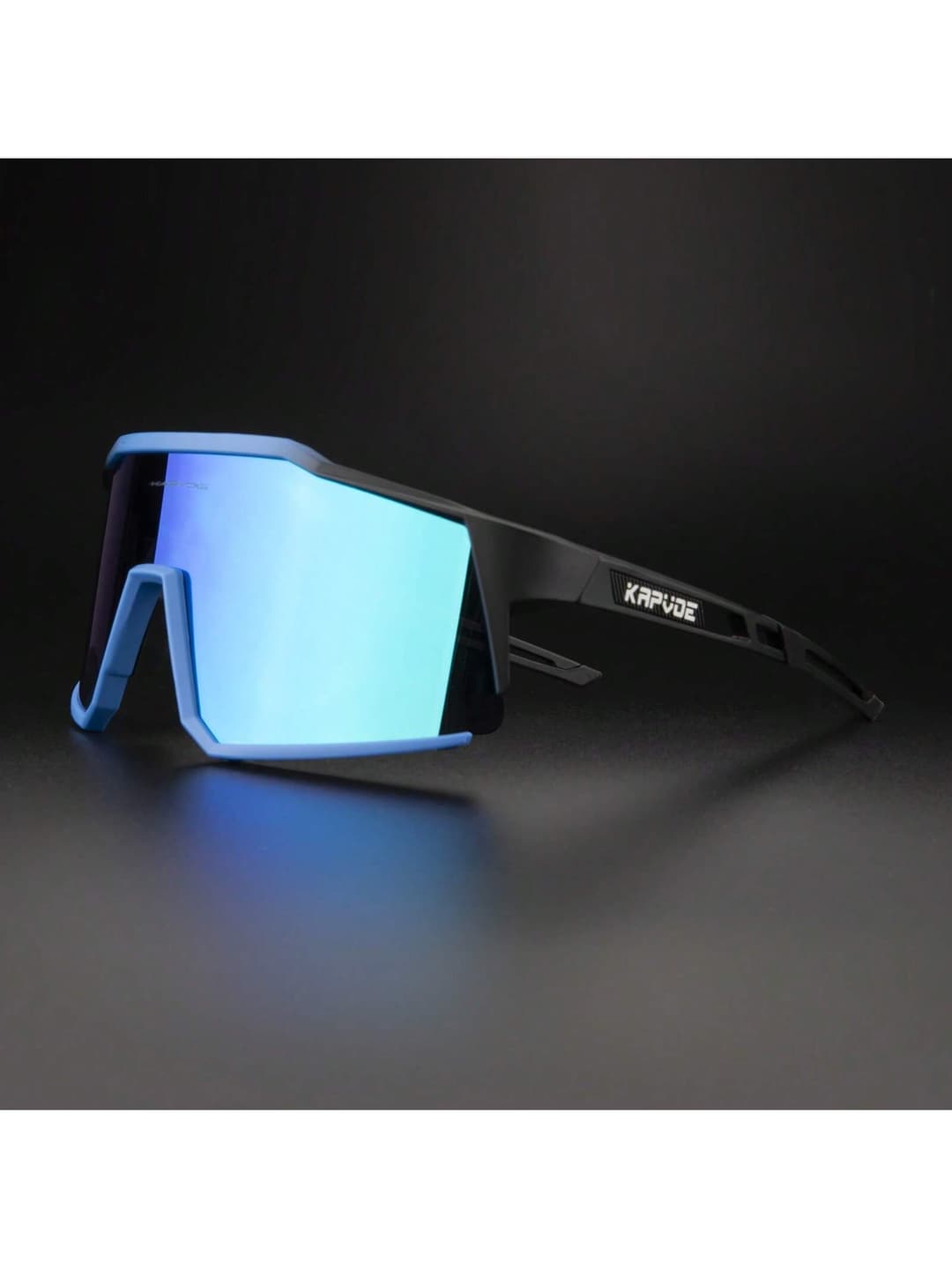KAPVOE Polarized Cycling Glasses With 4 Interchangeable Lenses TR90 Sports Sunglasses Women Men Running