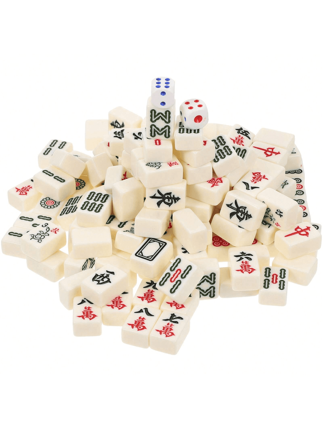 144pcs/Box Mini Mahjong Party Toy Interaction Entertainment Tabletop Game, Holiday Gathering Supplies, Halloween Christmas Gifts, Toy Amusement Mahjong Game