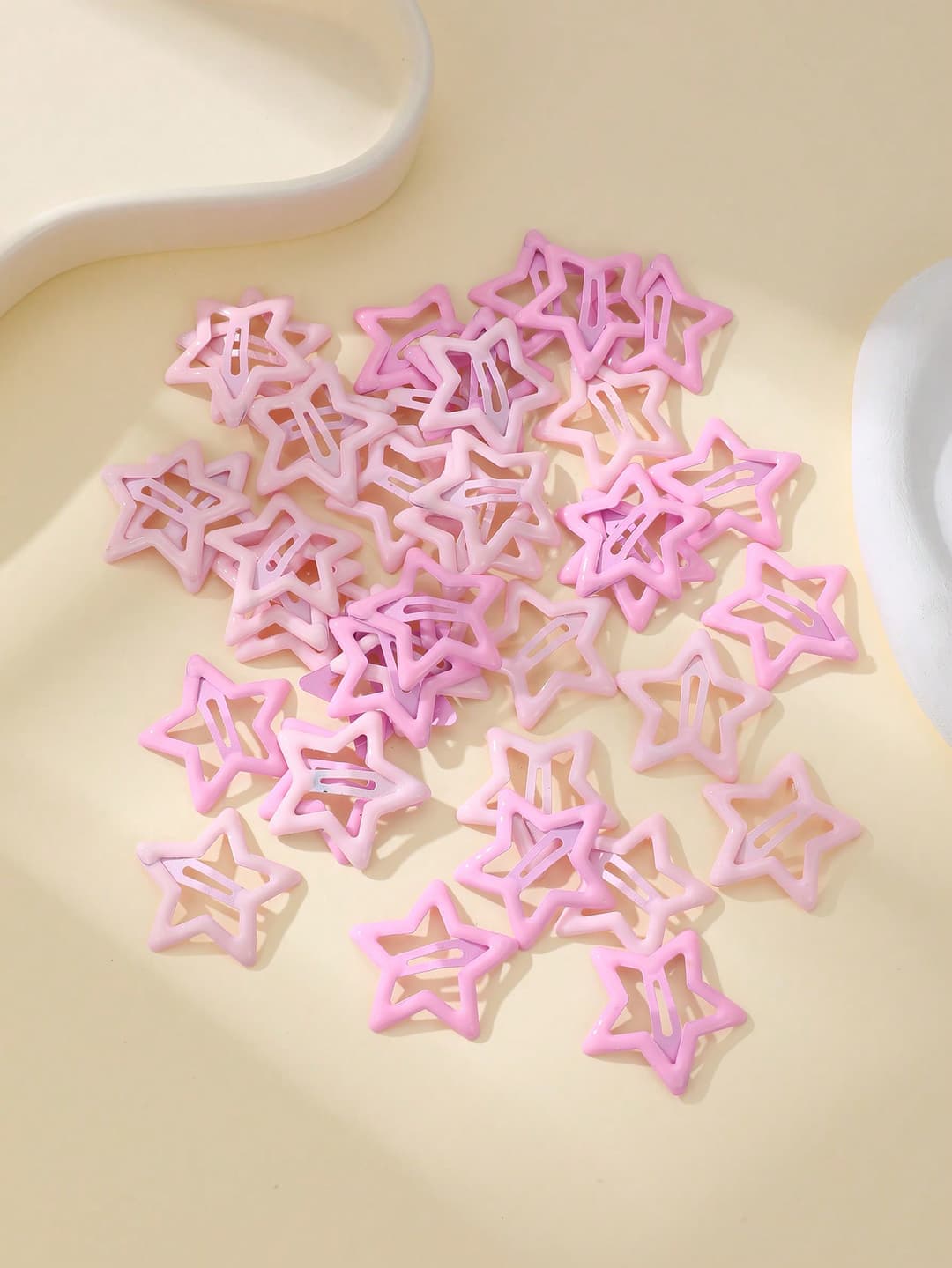 20pcs Mixed Assorted Color Star Shaped Side Clip Hair Accessories
