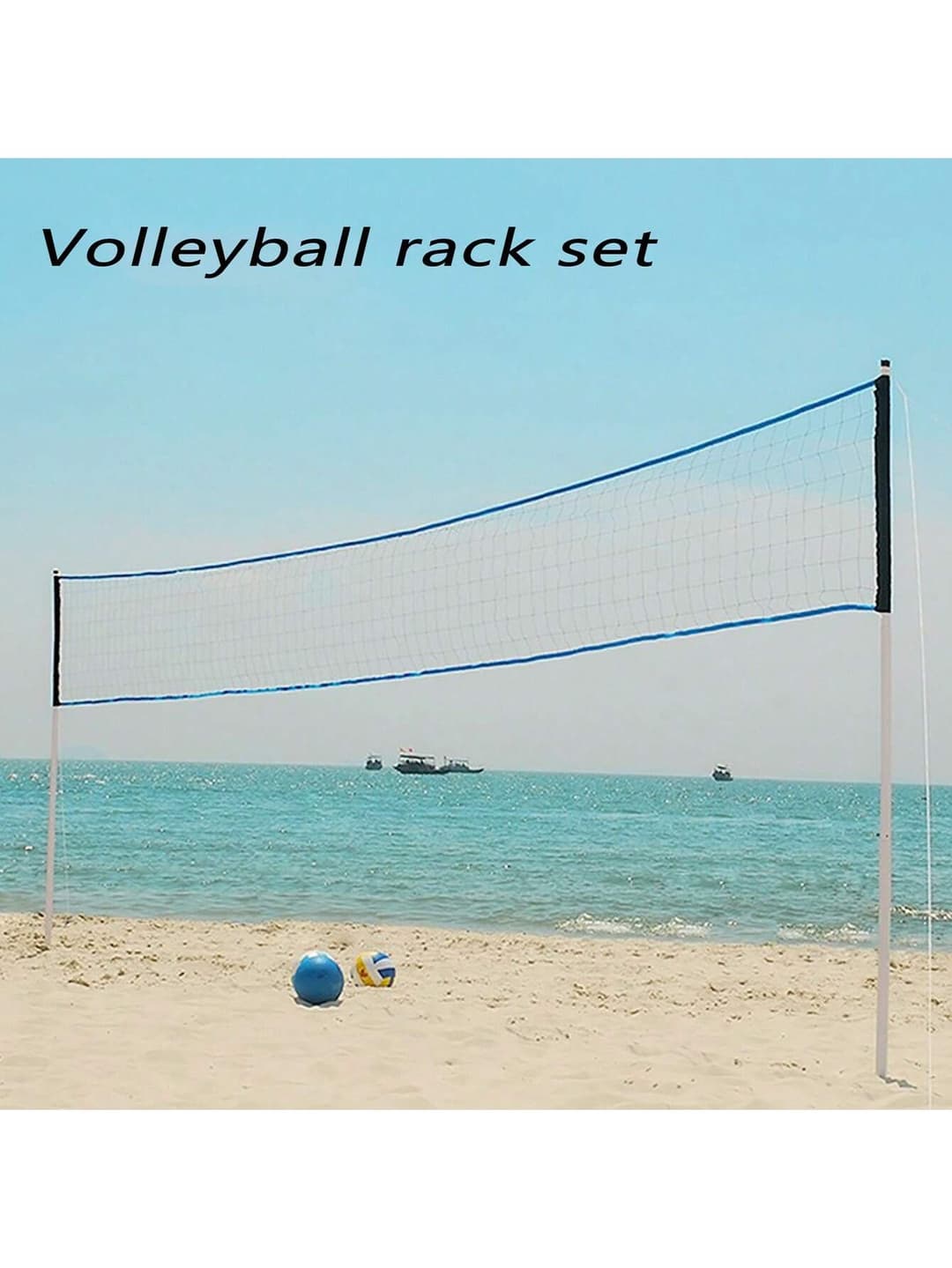 1 Volleyball Training Net,Equipped With A Tennis Net And Iron Frame, Suitable For Beaches And Grasslands